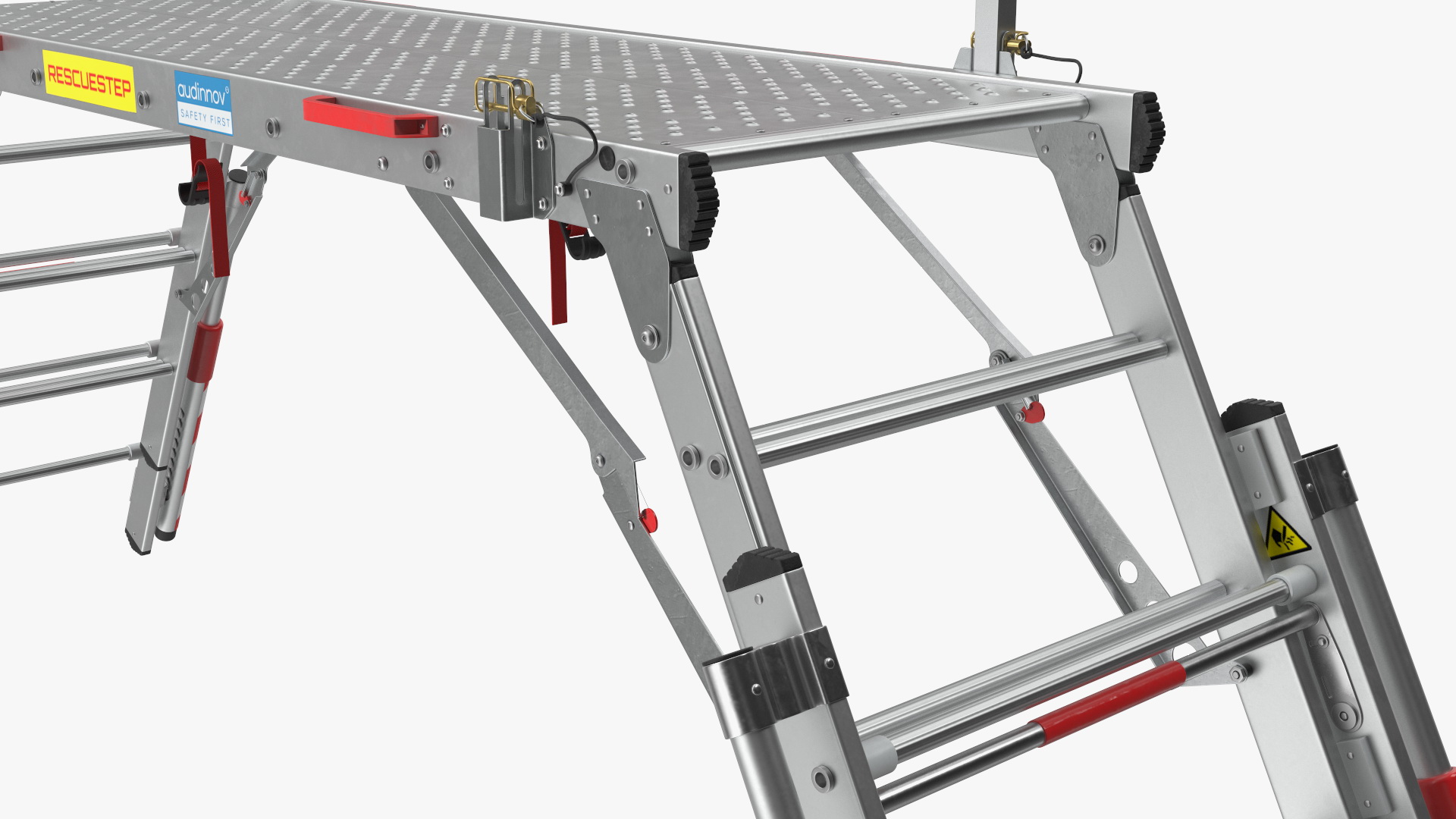 Rescue Platform with Stairs Rigged 3D model