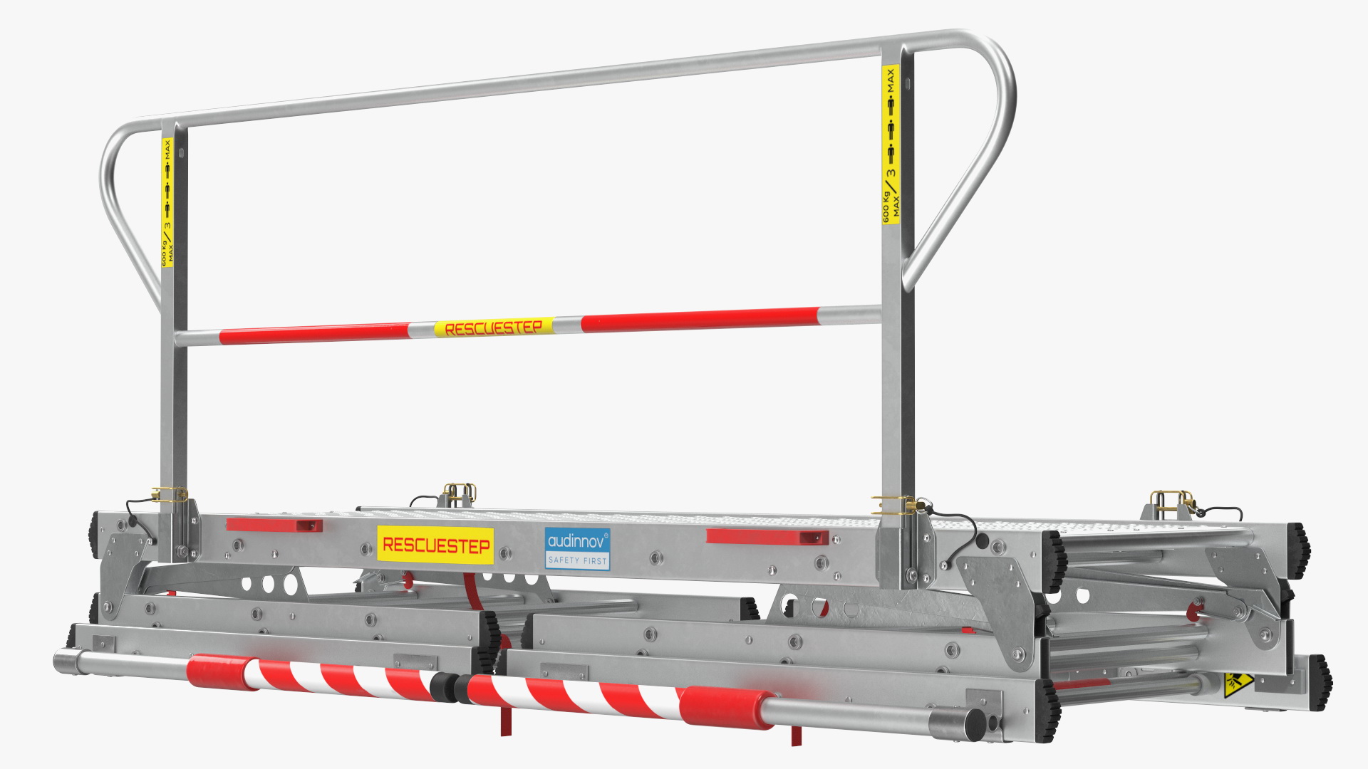 Rescue Platform with Stairs Rigged 3D model