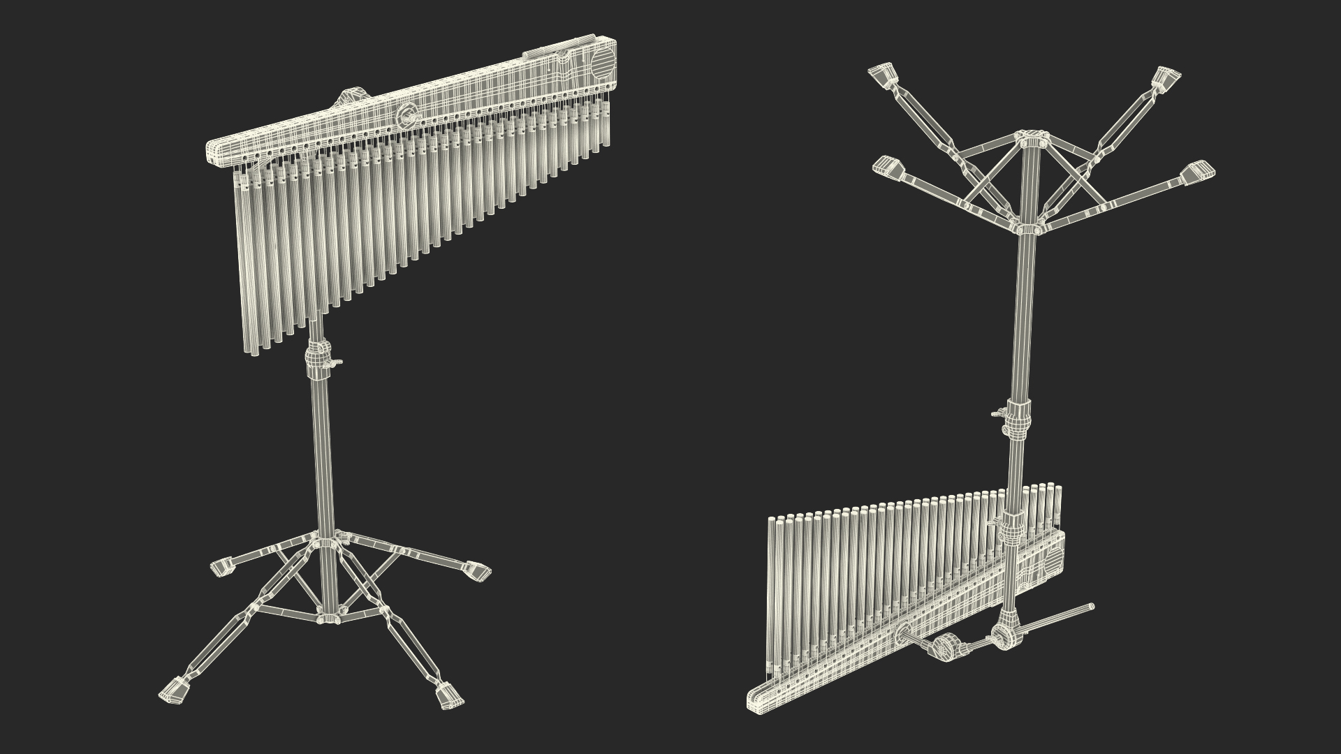 Meinl CH66HF Chimes Percussion Instrument With Stand 3D