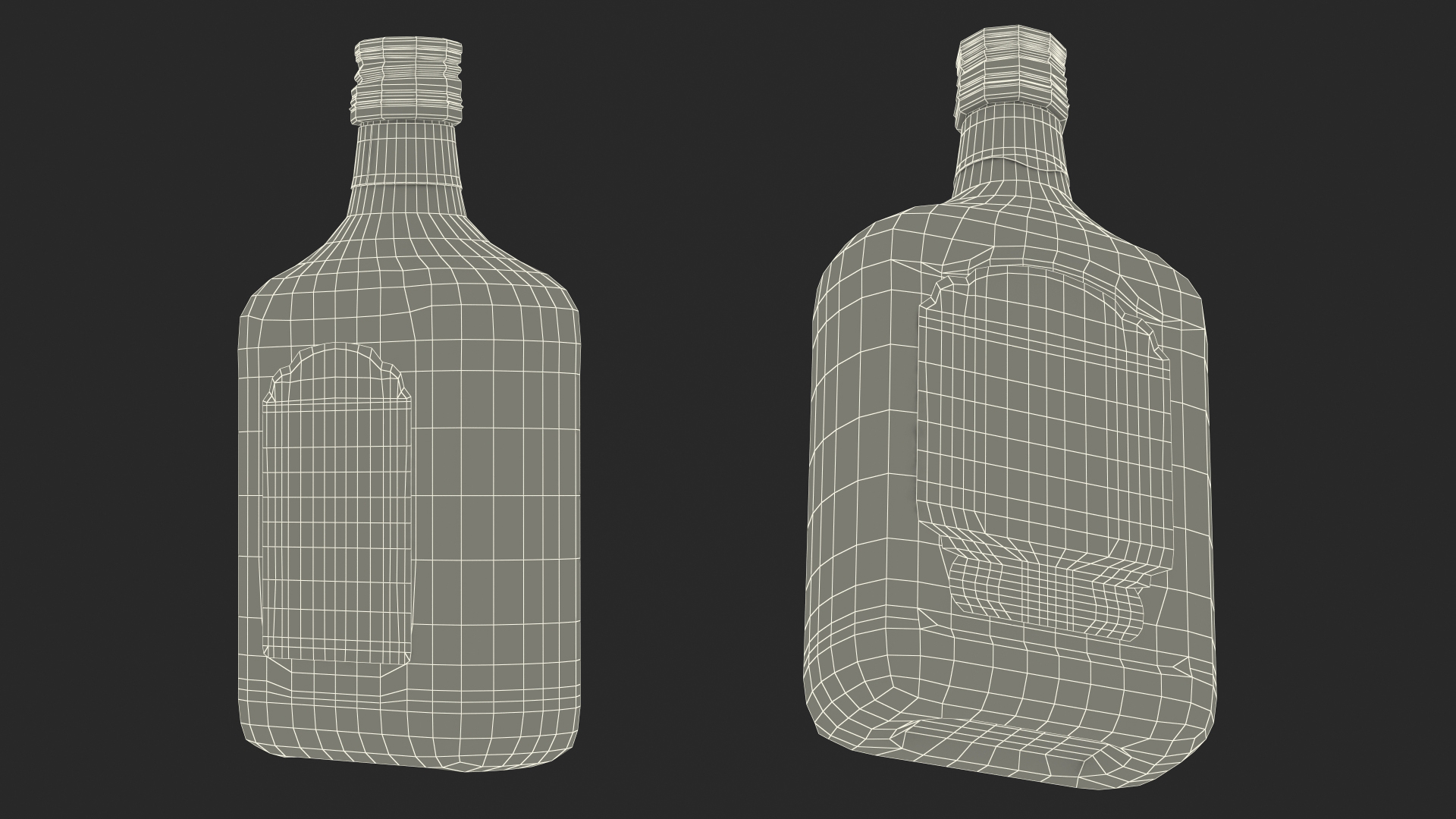 Rum Bottle 80 vol 3D