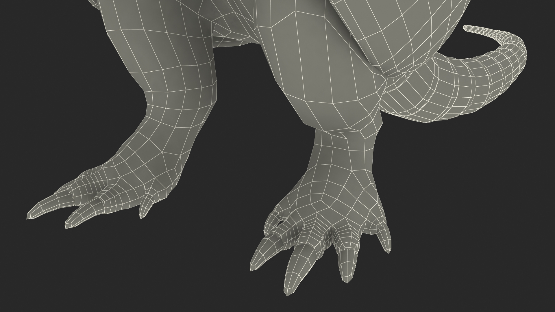 3D Armadillo in Hind Legs Pose Pink Fur
