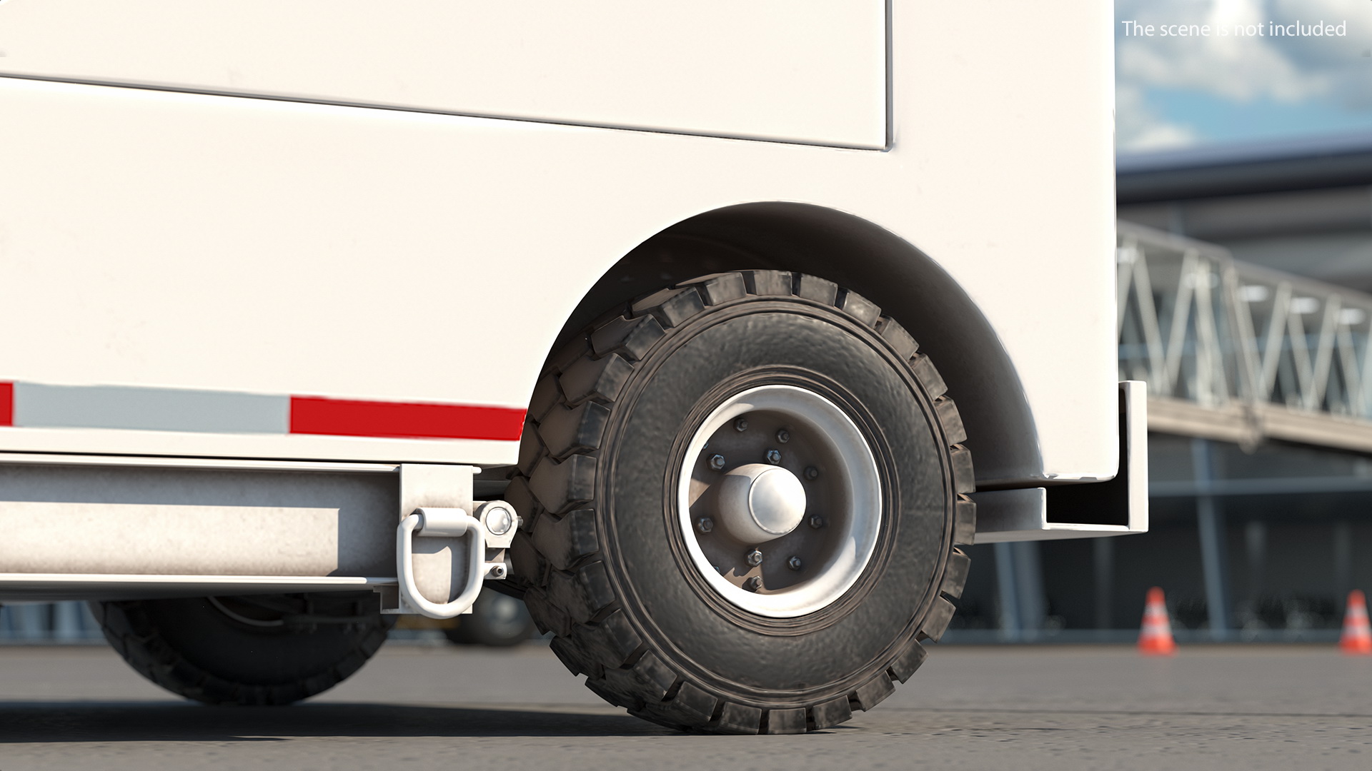 Aircraft Air Start Unit Trailer Mounted 3D model