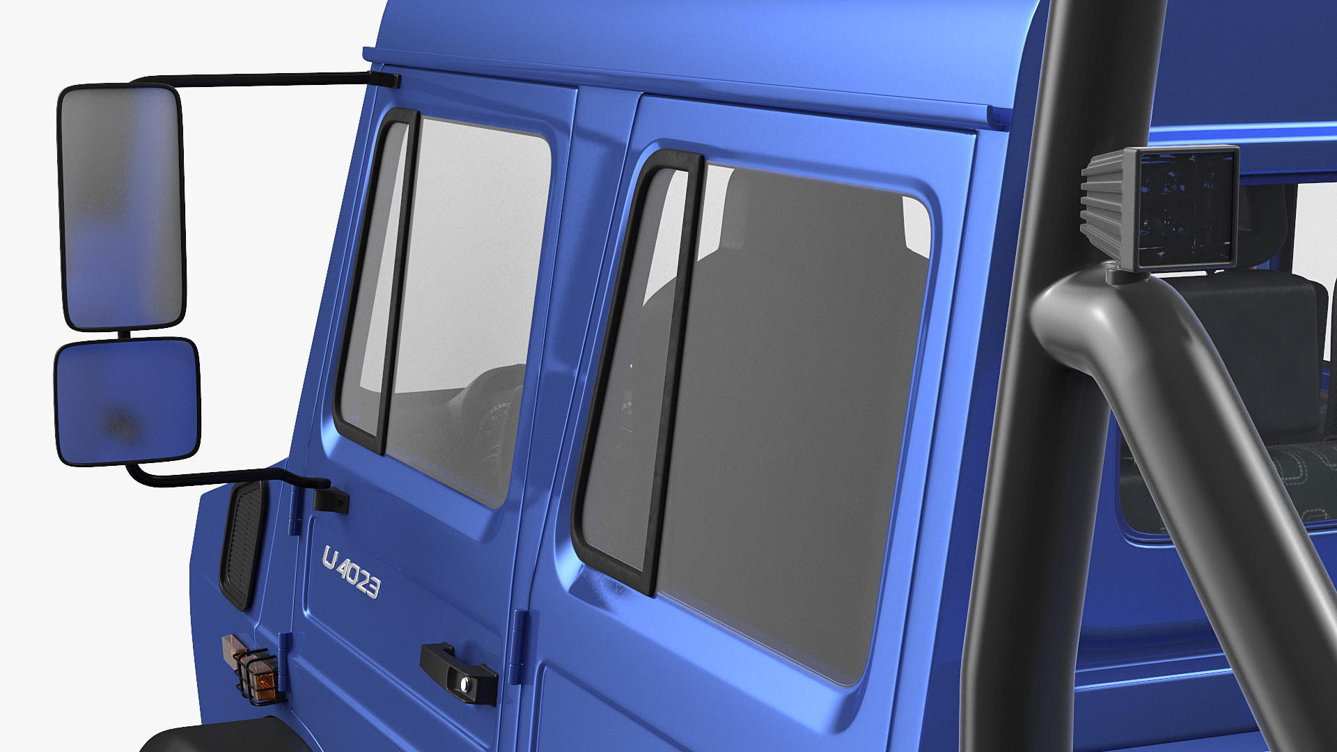 Mercedes Benz Unimog 4023 Off Road Vehicle Rigged 3D model
