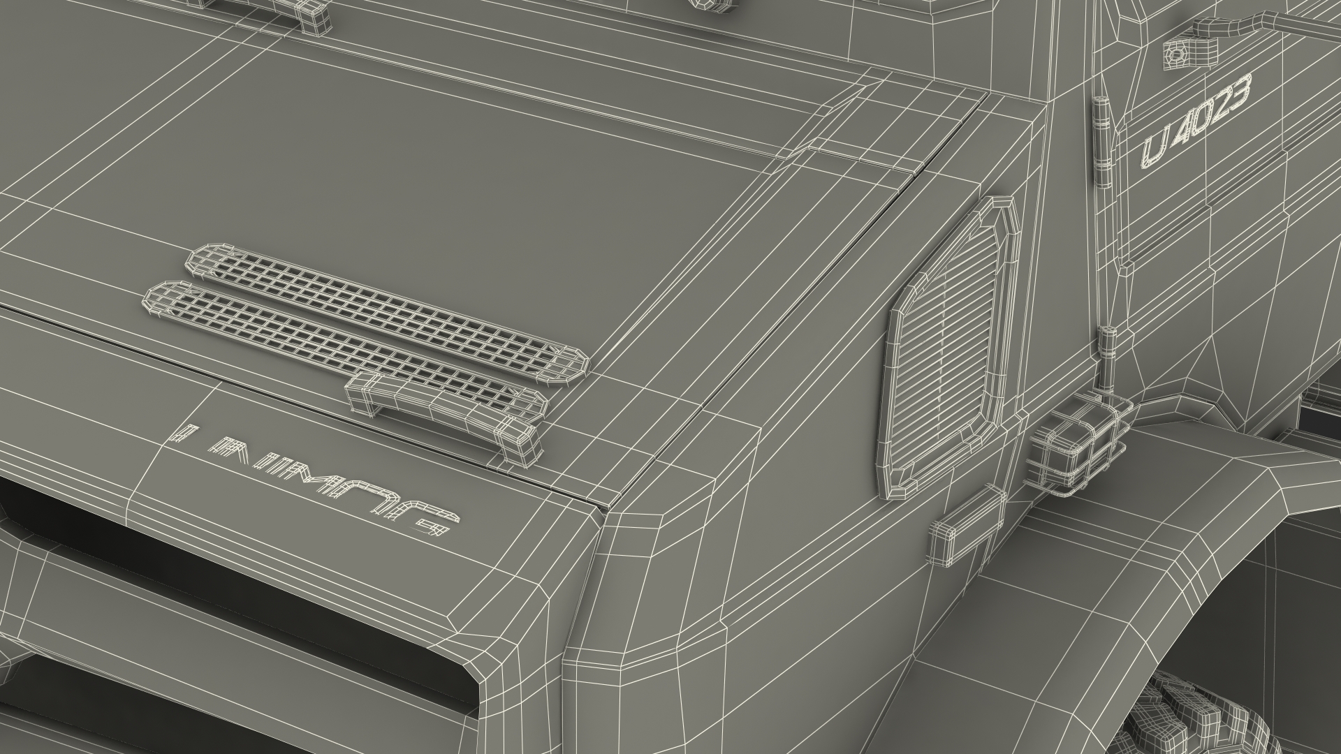 Mercedes Benz Unimog 4023 Off Road Vehicle Rigged 3D model