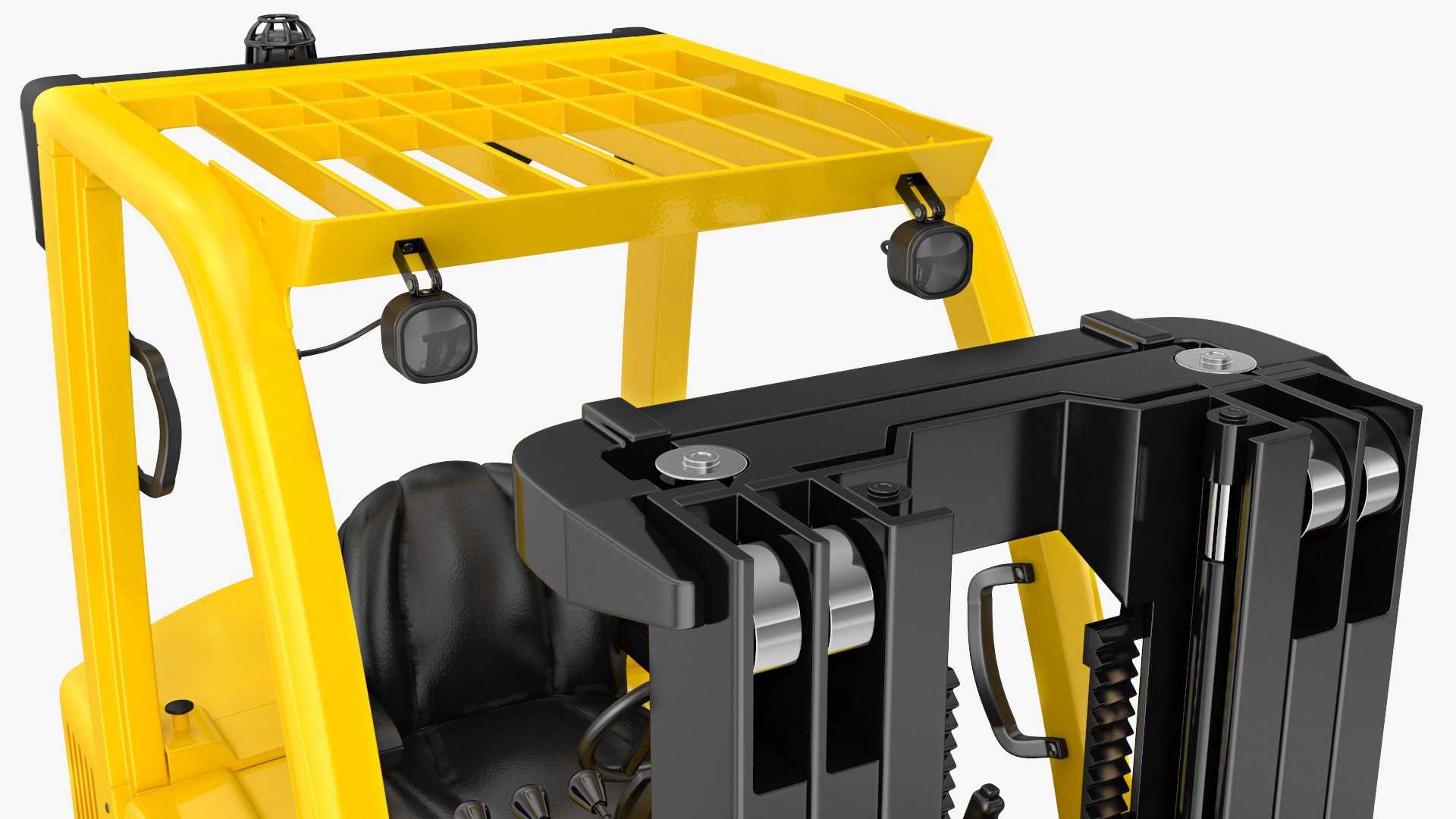 3D model Toyota Core Electric Forklift Rigged for Cinema 4D