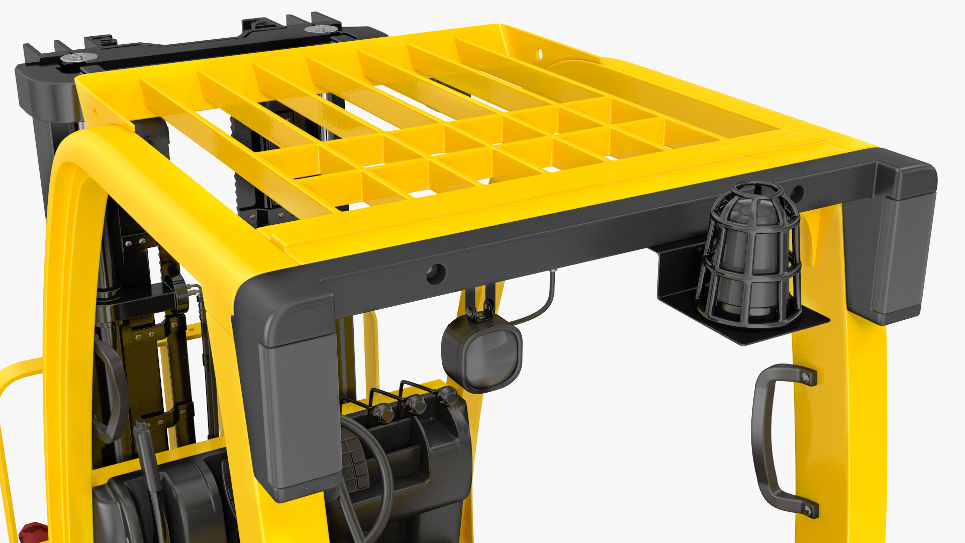 3D model Toyota Core Electric Forklift Rigged for Cinema 4D