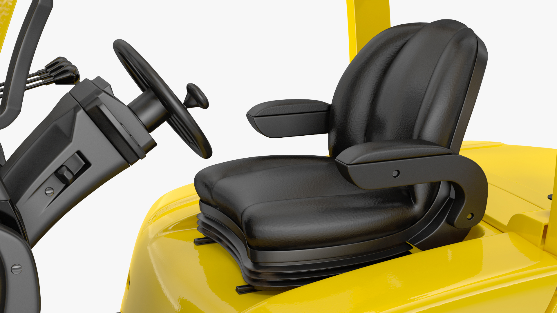 3D model Toyota Core Electric Forklift Rigged for Cinema 4D