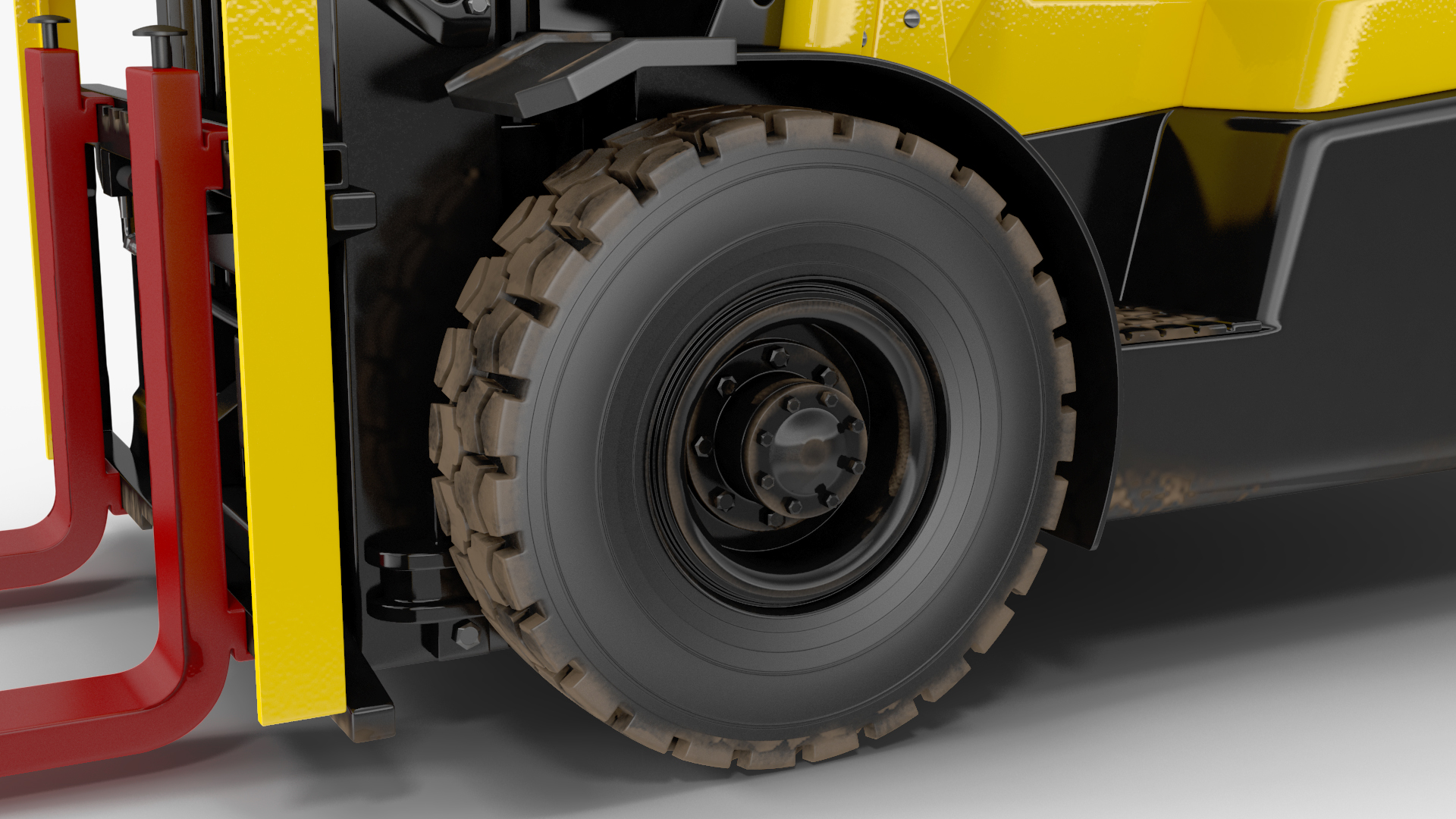 3D model Toyota Core Electric Forklift Rigged for Cinema 4D