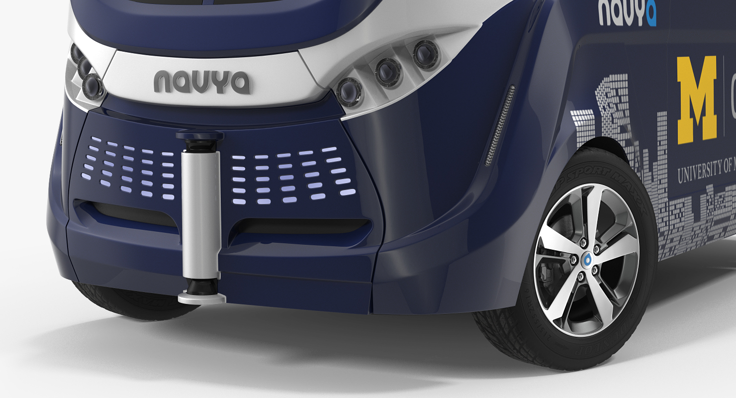 3D model Driverless Bus Navya Arma