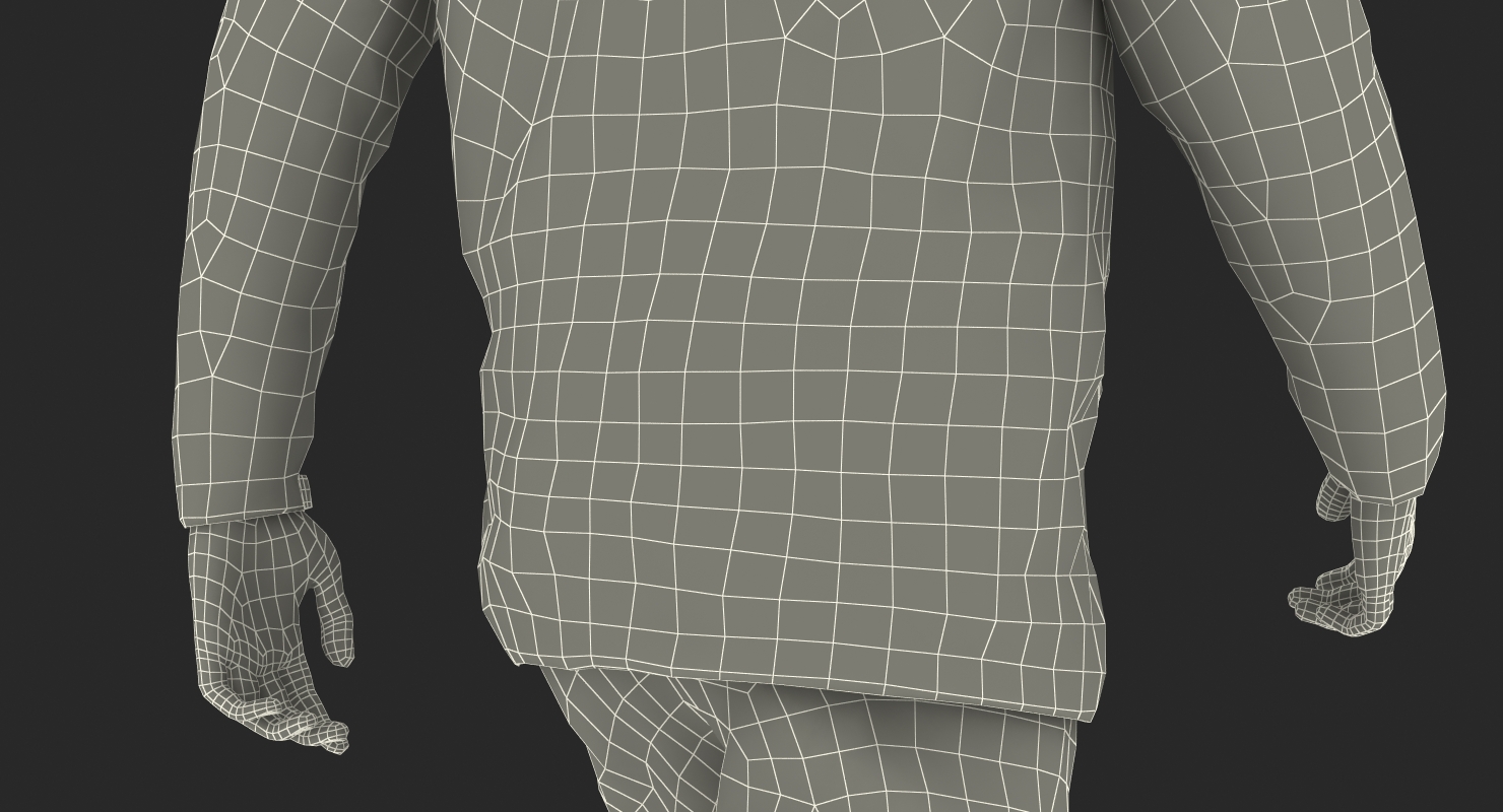 Rock Climber Winter Hiking Gear Walking Pose 3D model