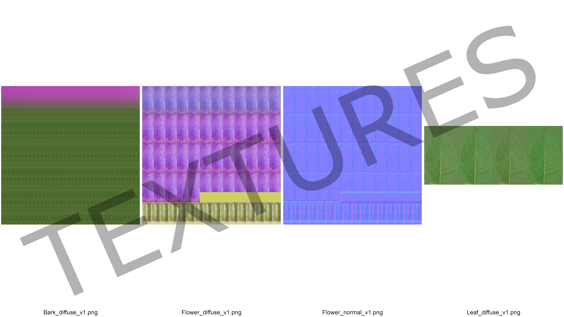 3D Stem of Blooming Meadow Sage model