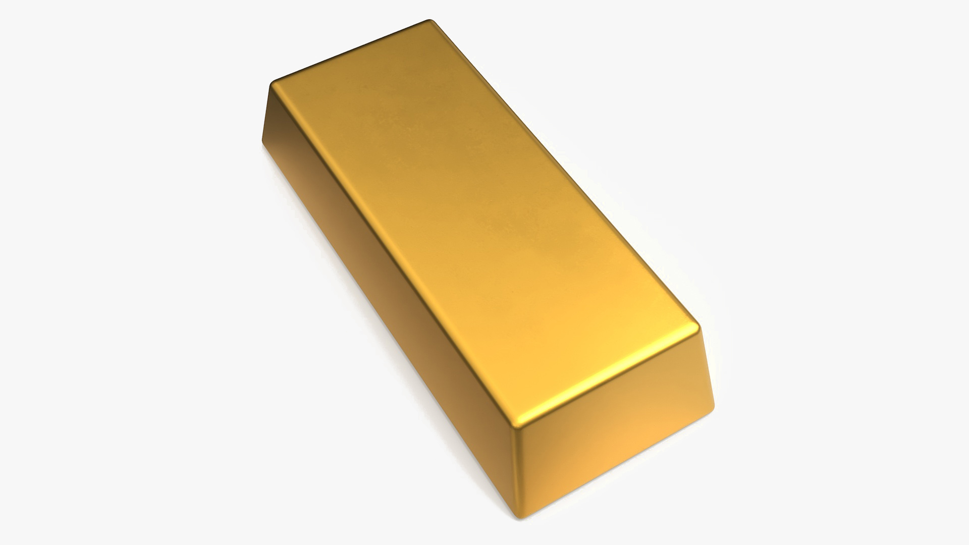 3D Gold Bullion Bar