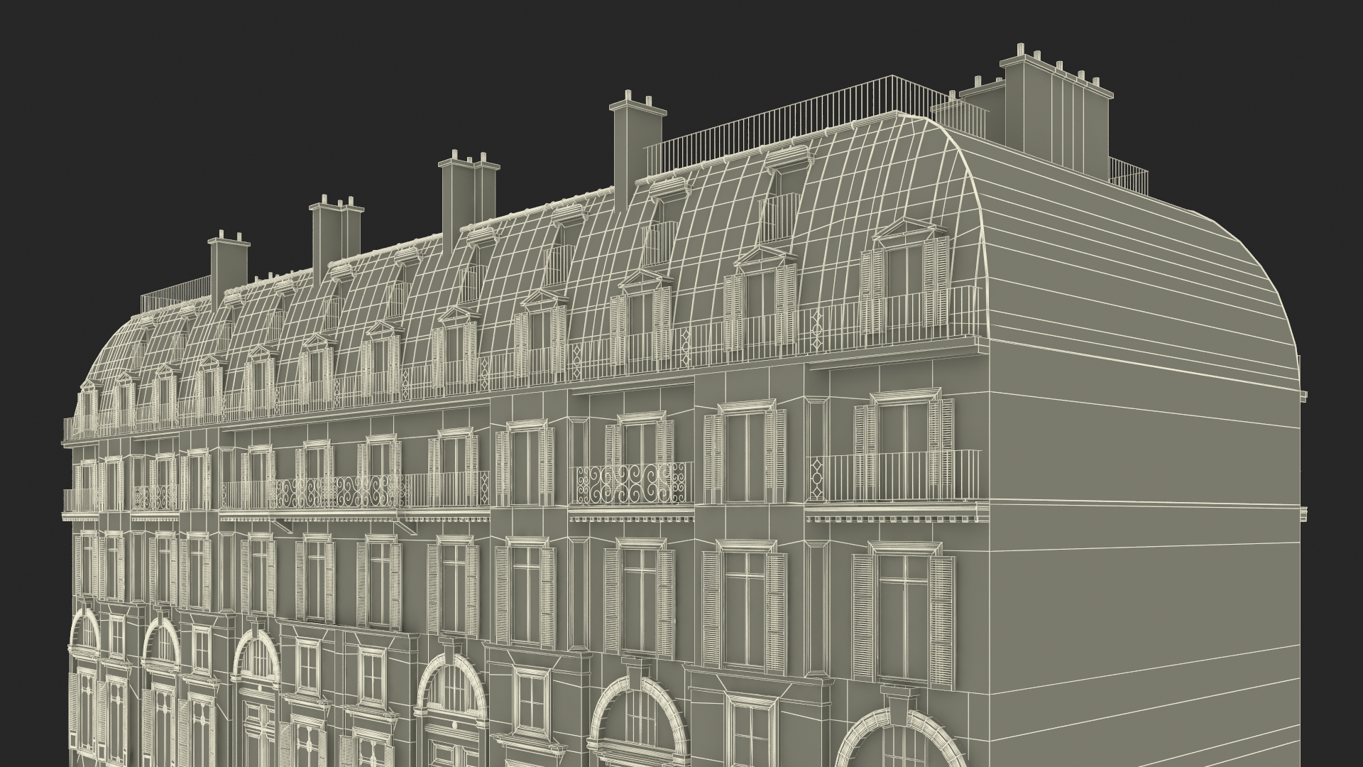 3D model Small Historical Building
