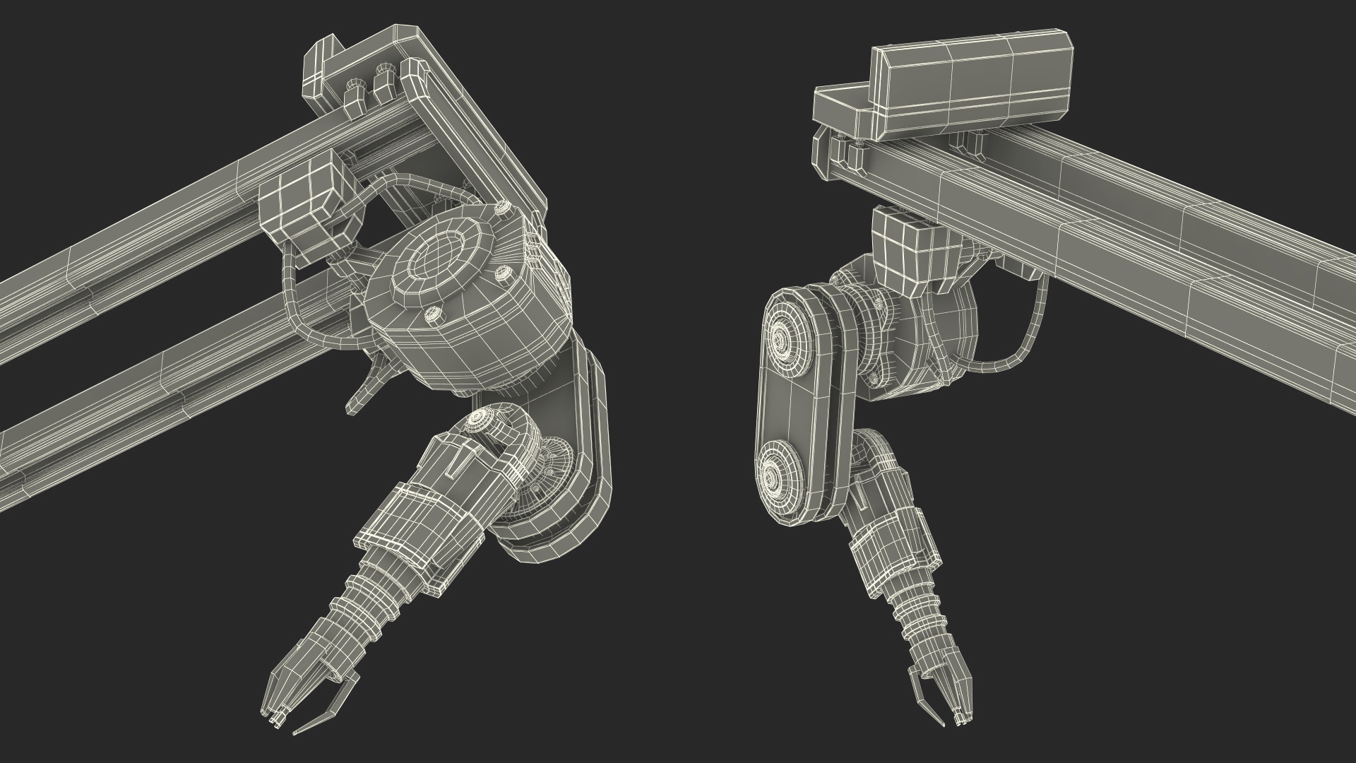 Industrial Robotic Arm Component 3D