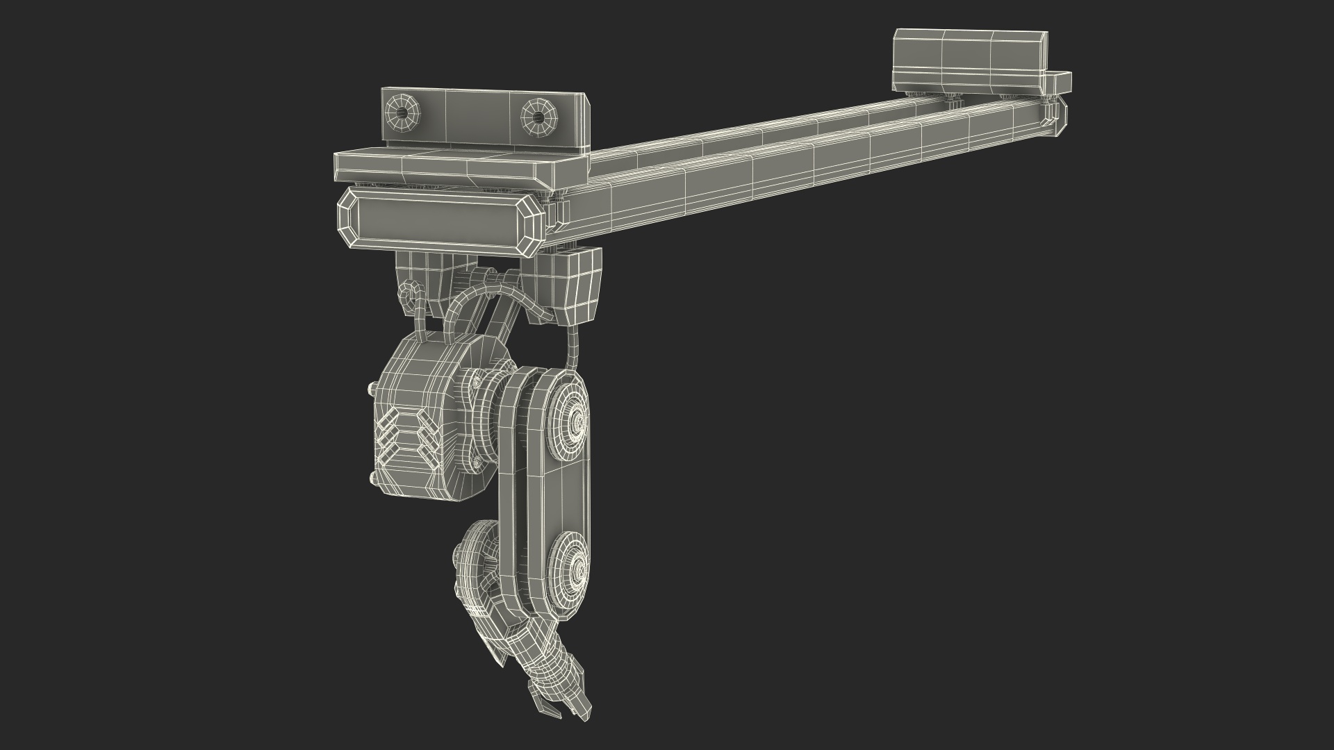 Industrial Robotic Arm Component 3D
