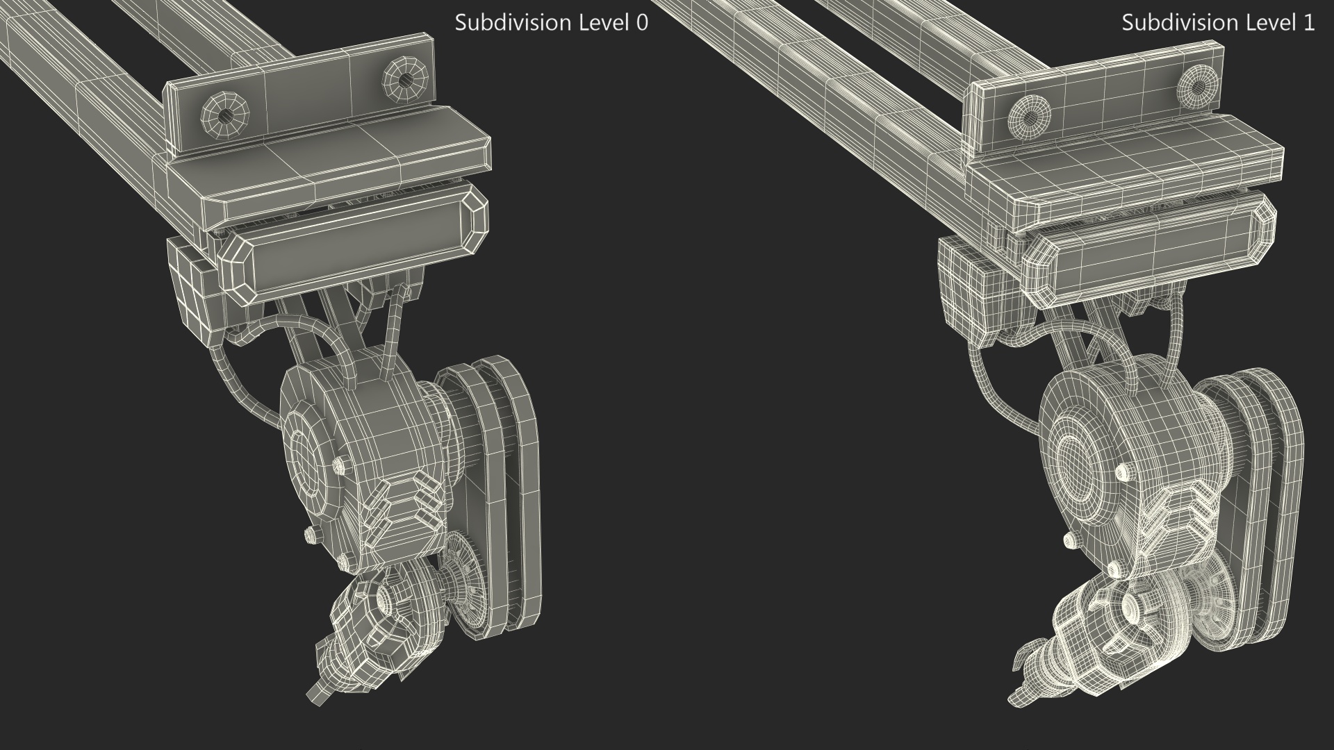 Industrial Robotic Arm Component 3D