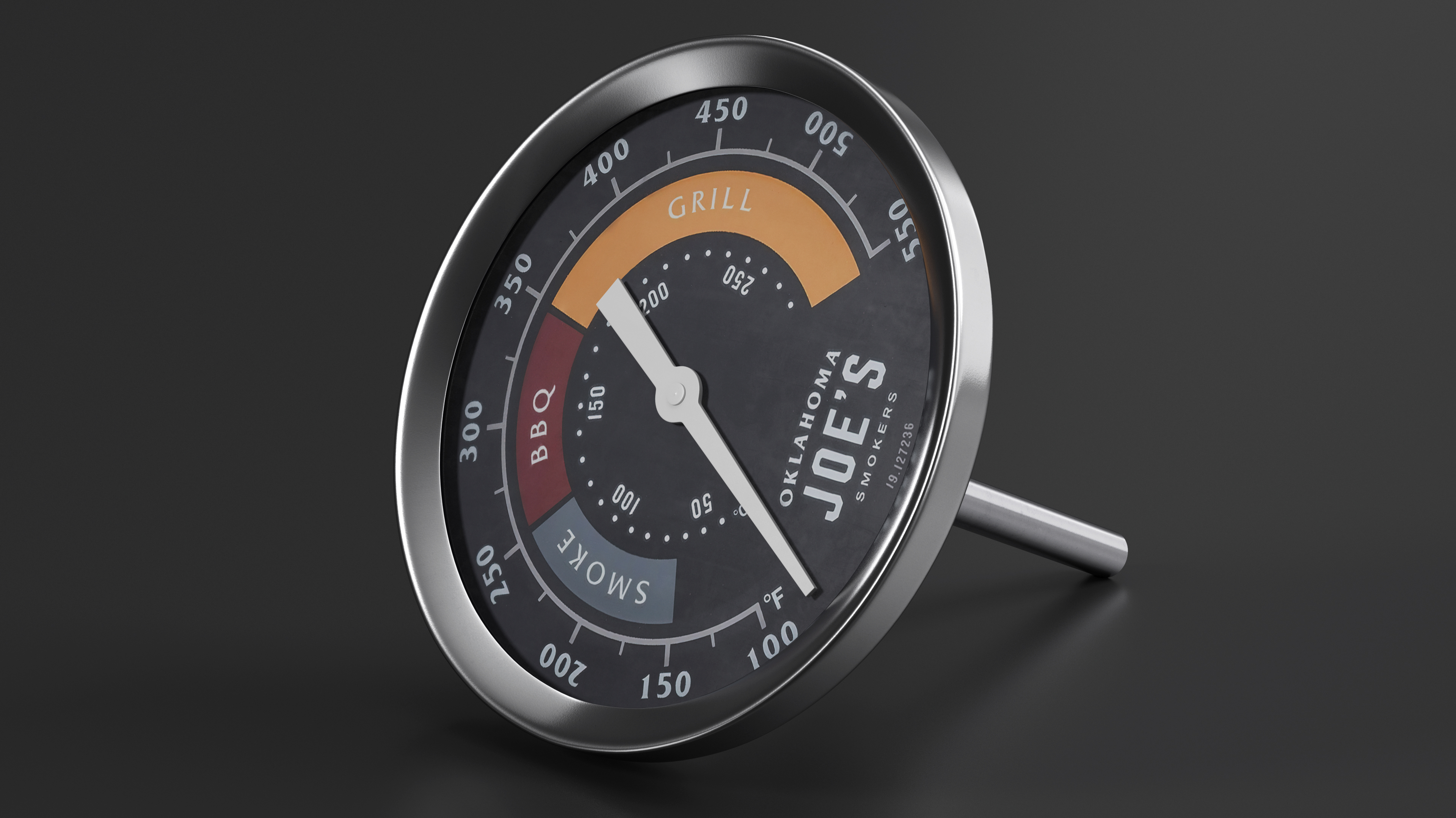 3D Oklahoma Joes Analog Temperature Gauge model