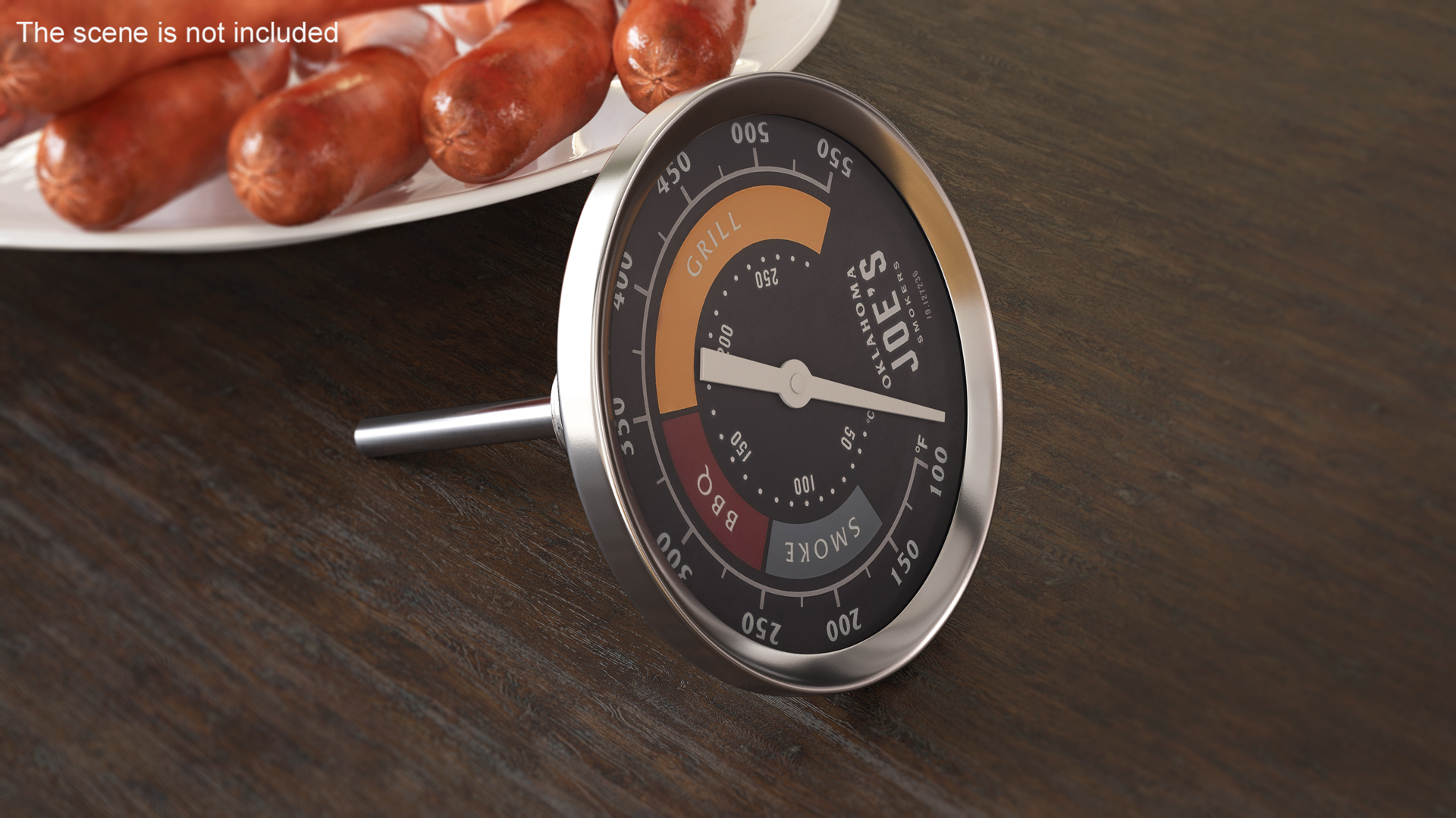 3D Oklahoma Joes Analog Temperature Gauge model