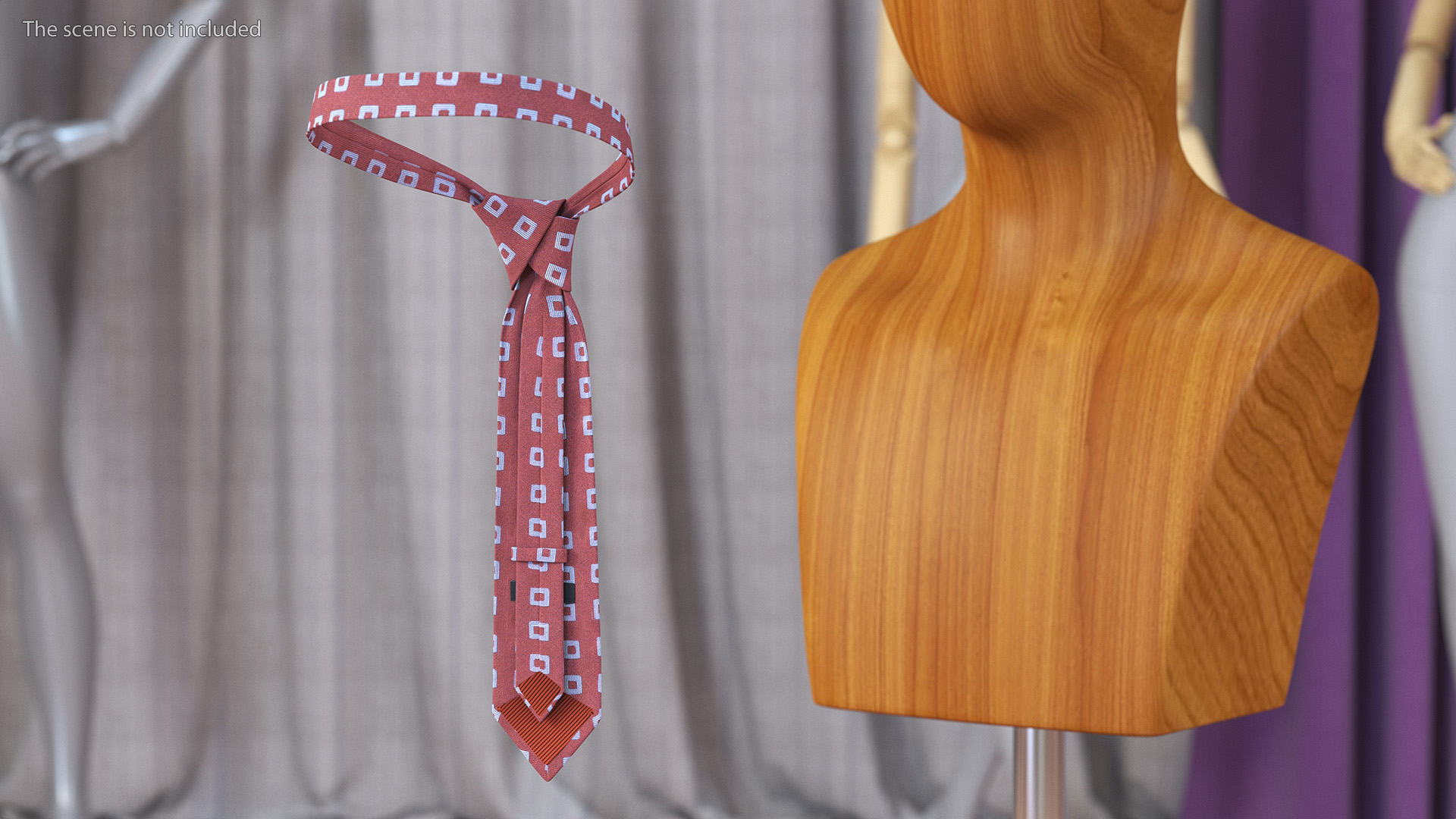 Patterned Necktie 3D