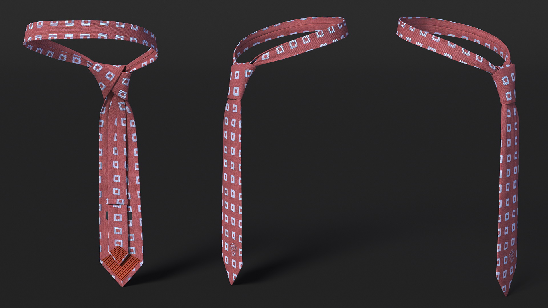 Patterned Necktie 3D