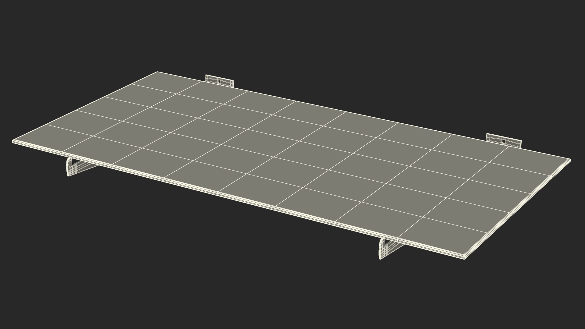 Plastic Slatwall Shelves 3D model