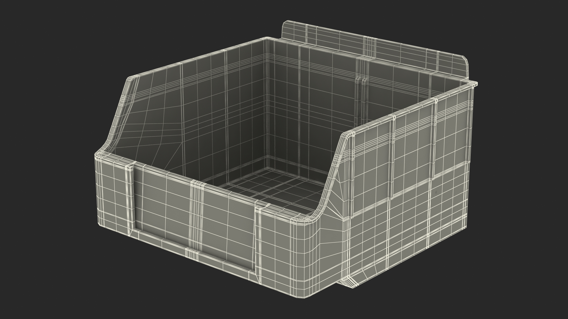 Plastic Slatwall Shelves 3D model