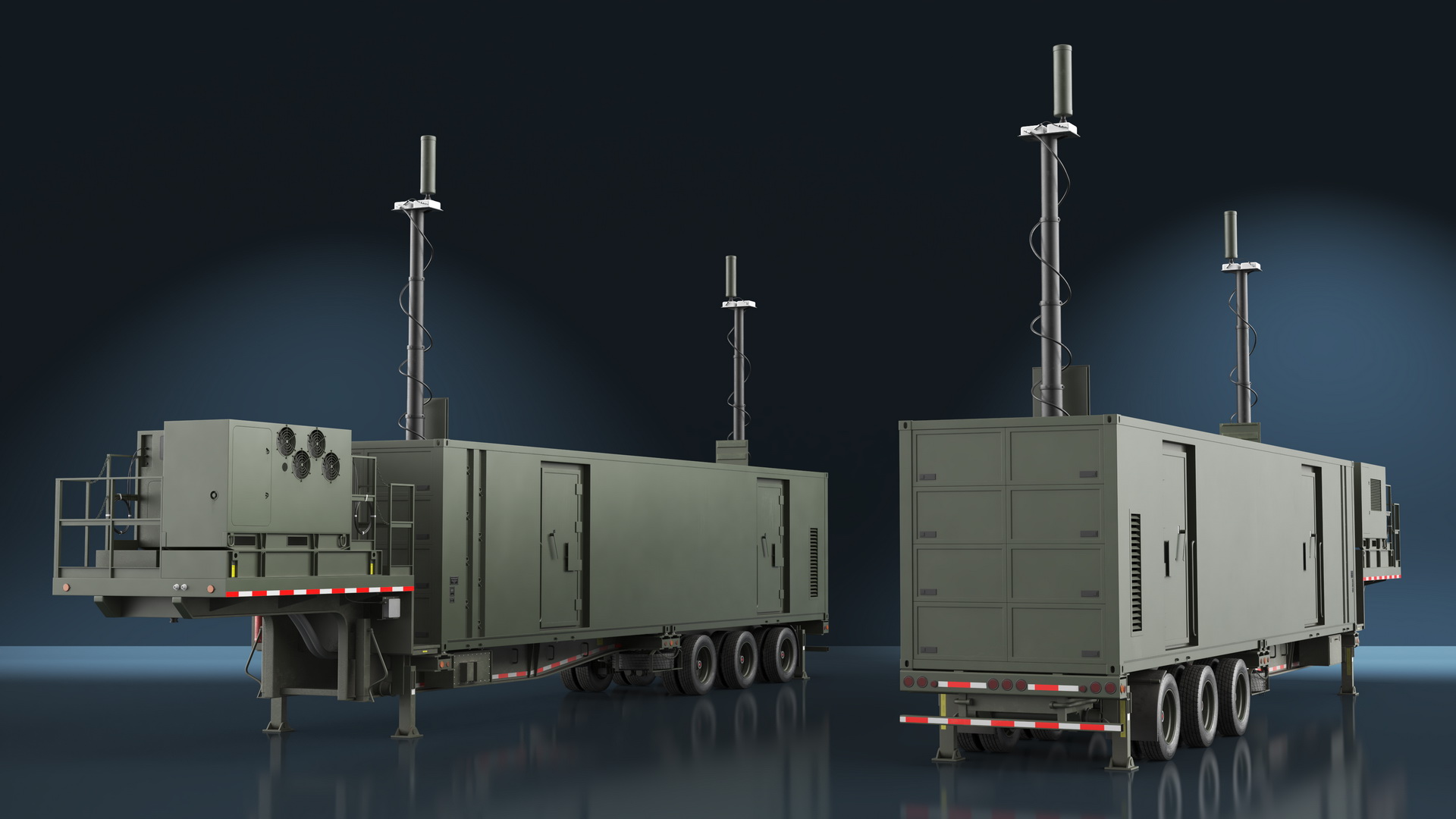 3D Typhon Battery Operation Center with Antennas Up model