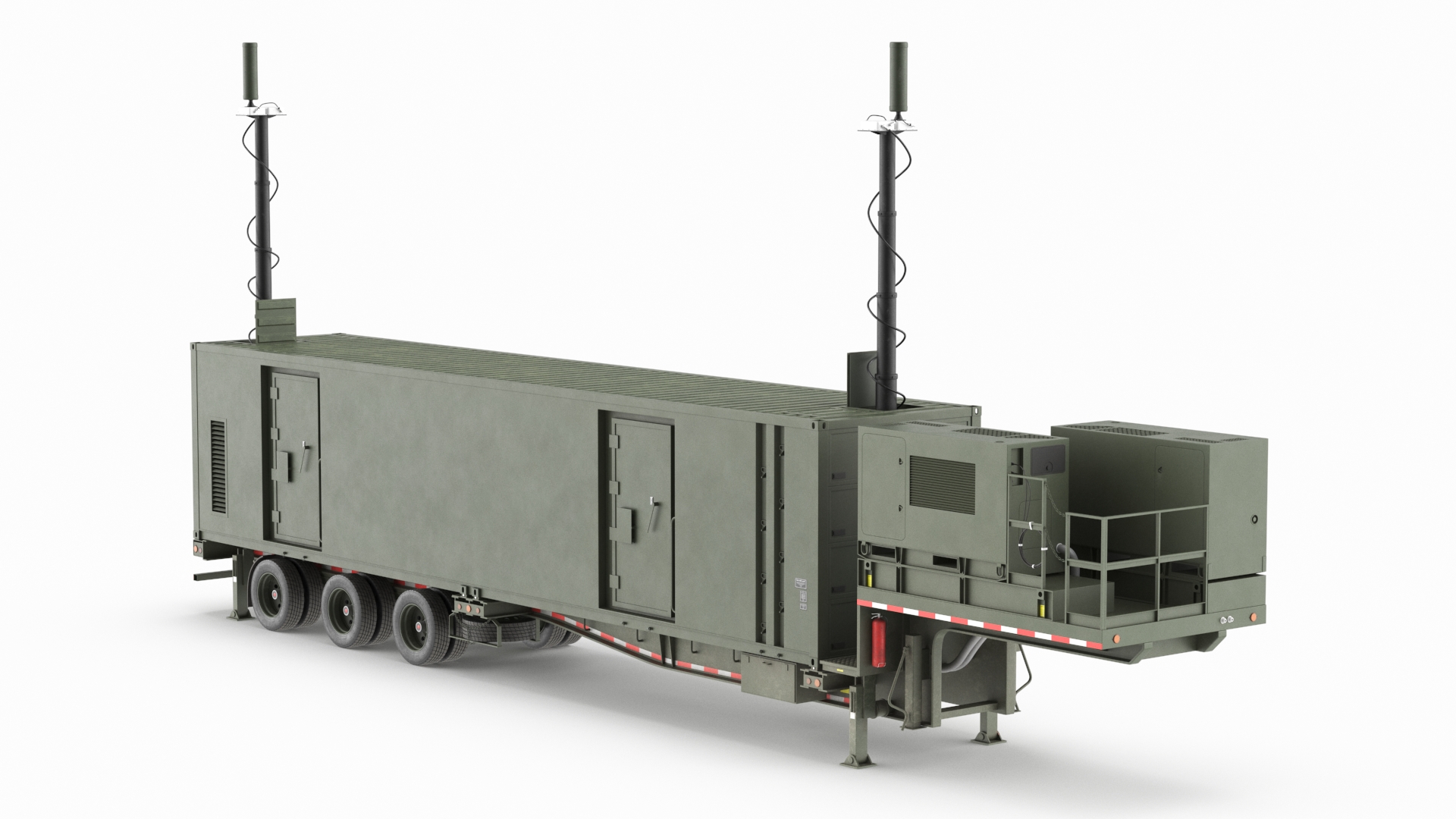 3D Typhon Battery Operation Center with Antennas Up model