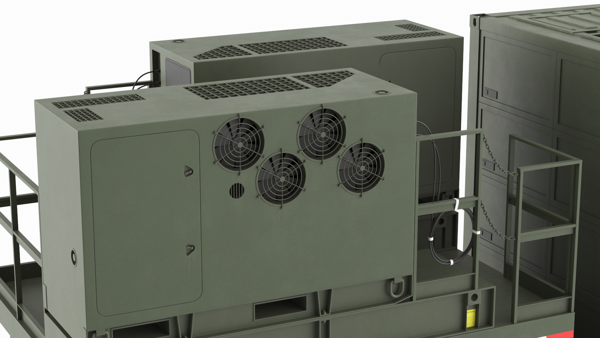 3D Typhon Battery Operation Center with Antennas Up model