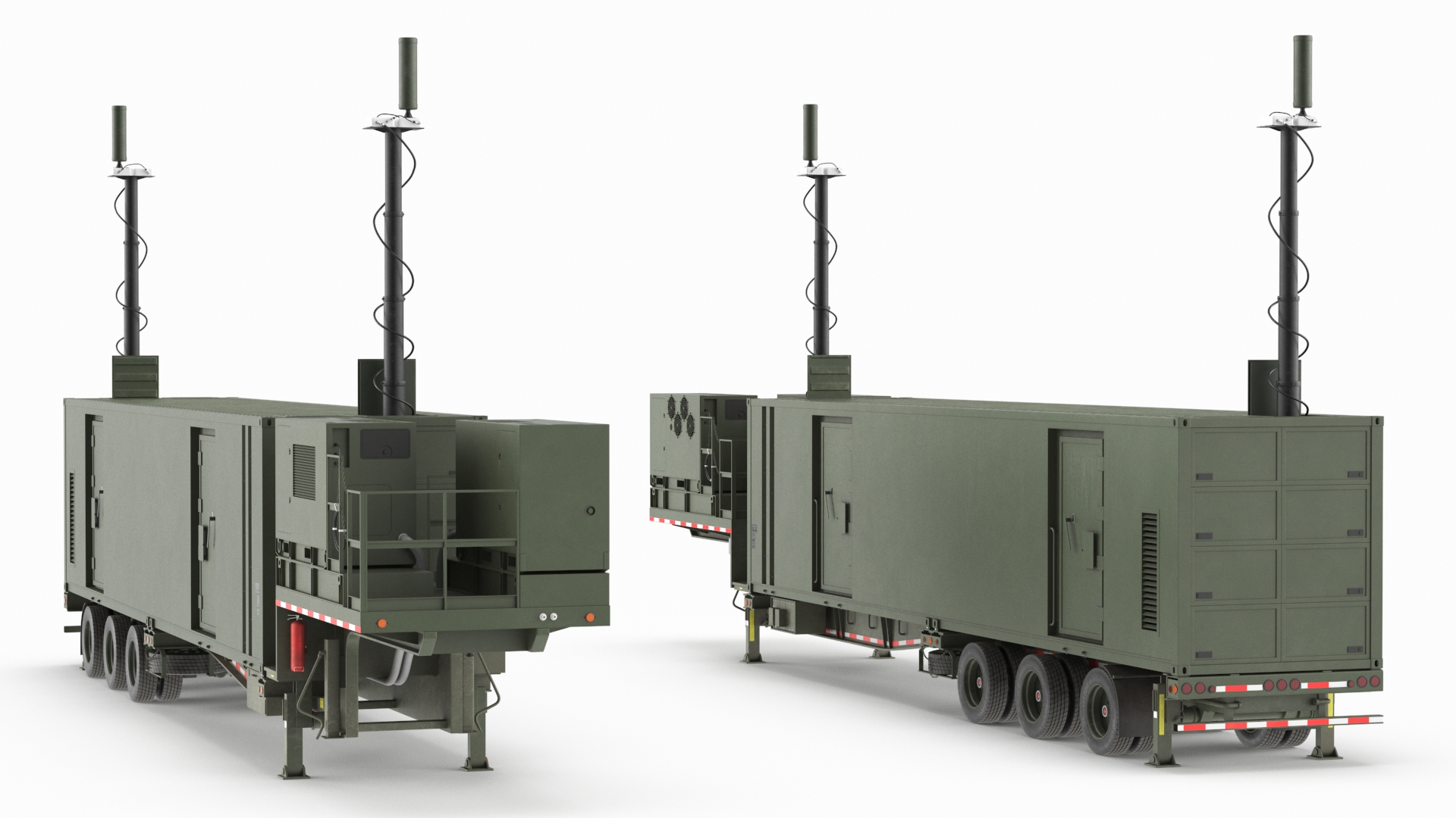 3D Typhon Battery Operation Center with Antennas Up model