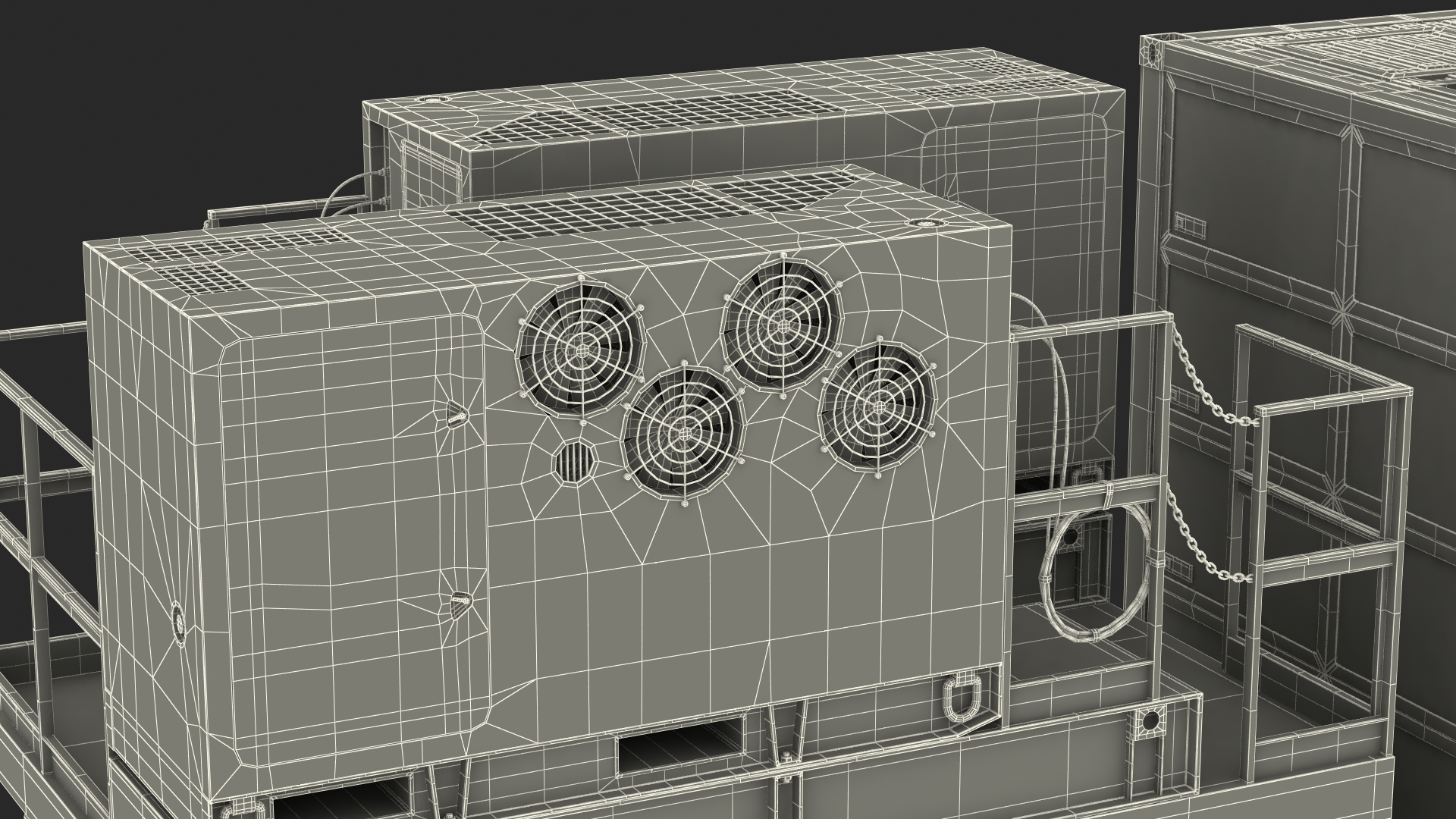 3D Typhon Battery Operation Center with Antennas Up model
