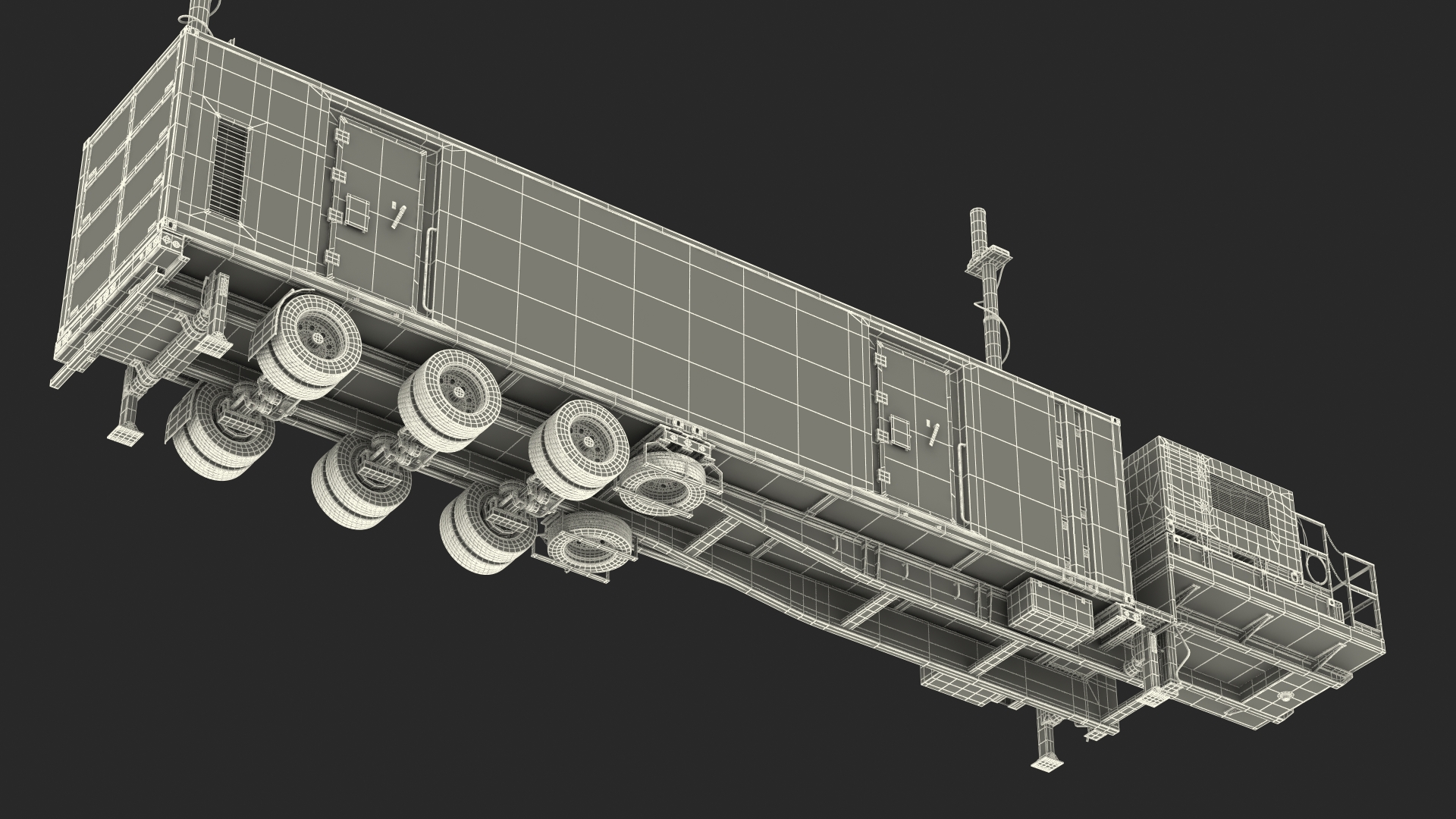 3D Typhon Battery Operation Center with Antennas Up model