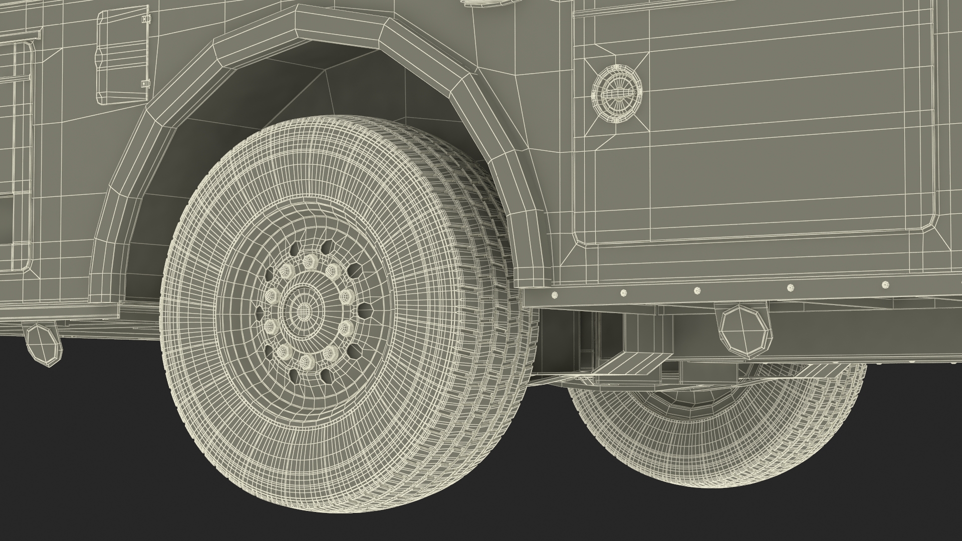 Fire Engine Rigged for Cinema 4D 3D