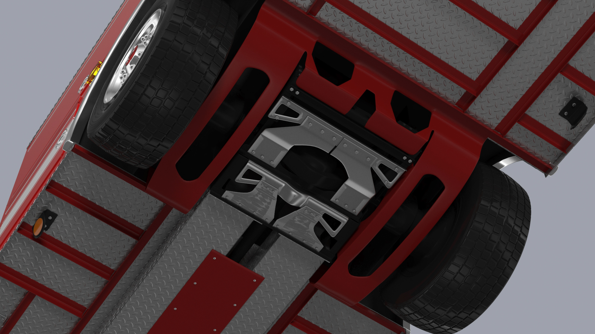 Fire Engine Rigged for Cinema 4D 3D