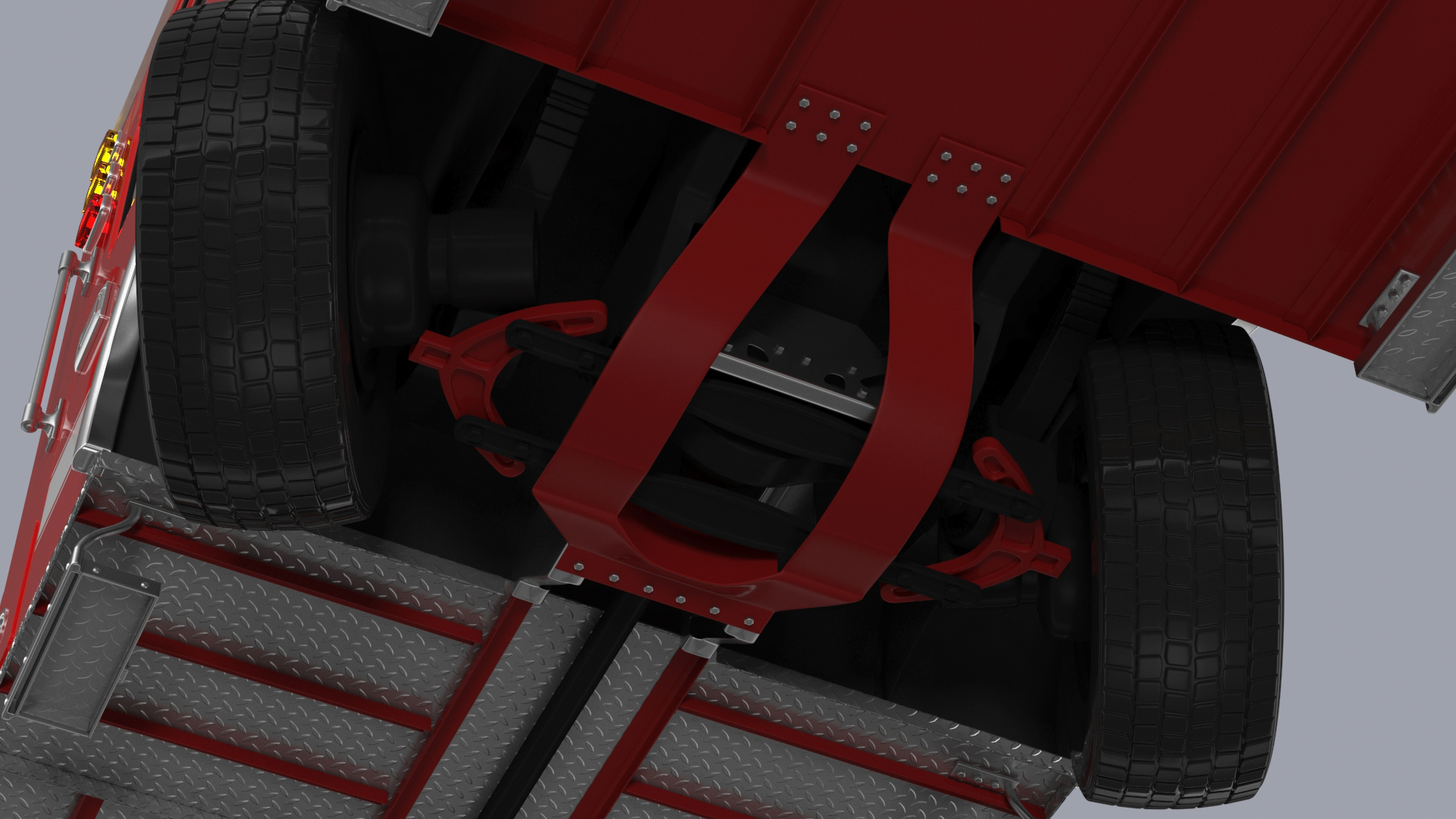 Fire Engine Rigged for Cinema 4D 3D