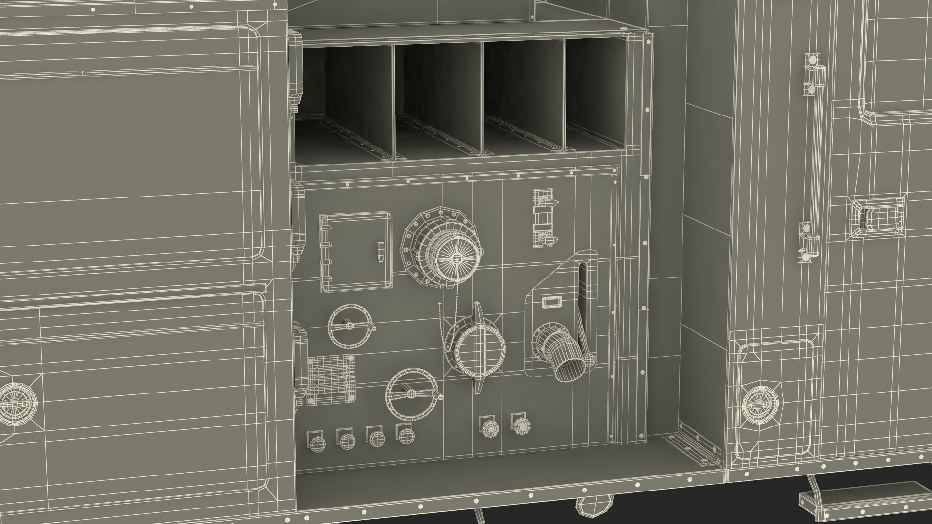 Fire Engine Rigged for Cinema 4D 3D