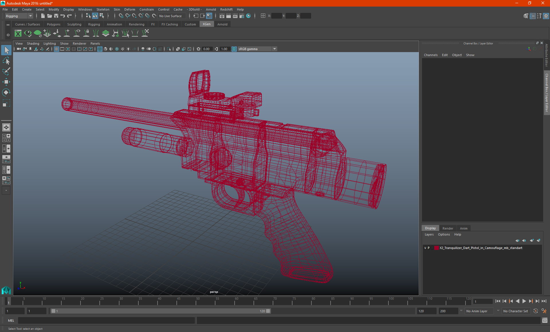 3D X2 Tranquilizer Dart Pistol in Camouflage