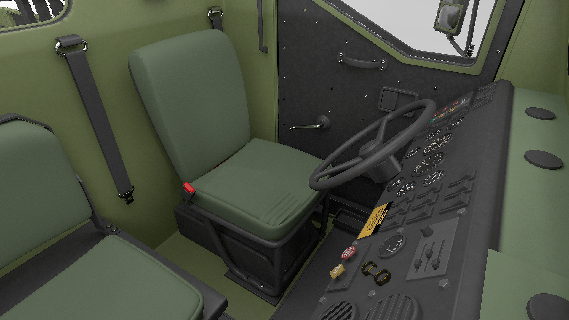 Medium Tactical Vehicle 6x6 Rigged 3D model