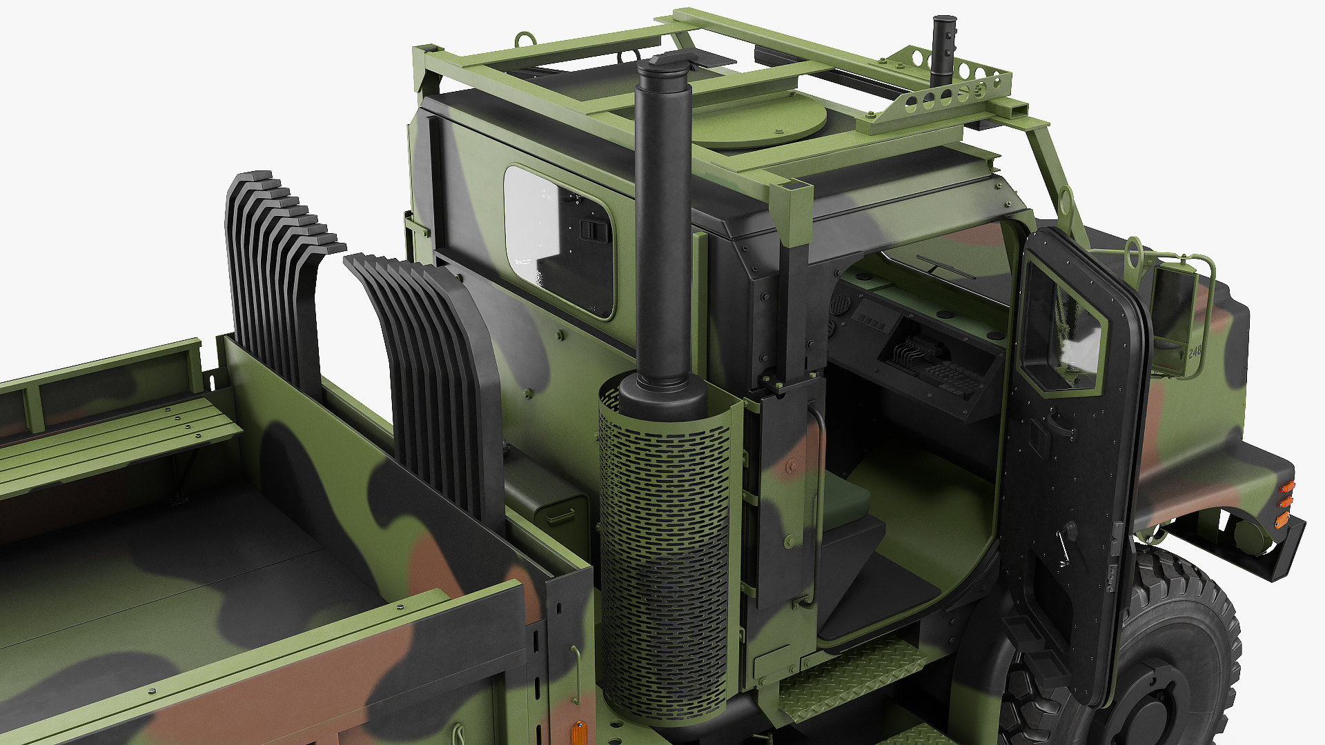 Medium Tactical Vehicle 6x6 Rigged 3D model