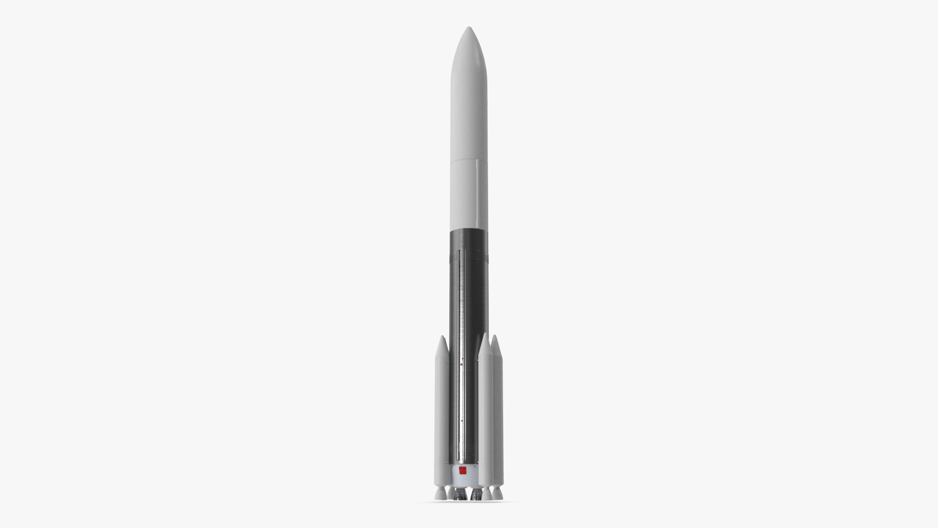 3D Heavy Lift Rocket with Six Solid Boosters
