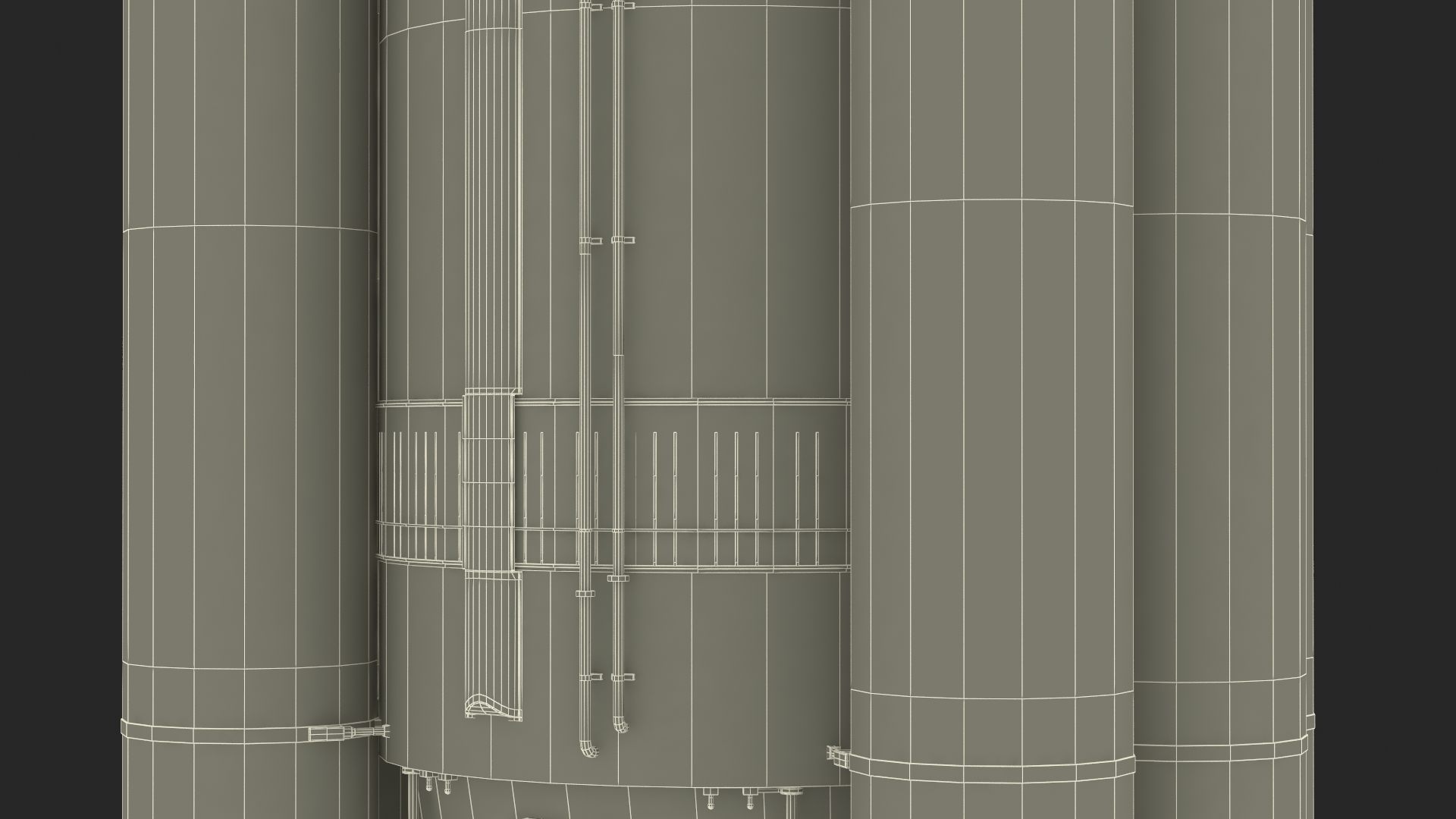 3D Heavy Lift Rocket with Six Solid Boosters
