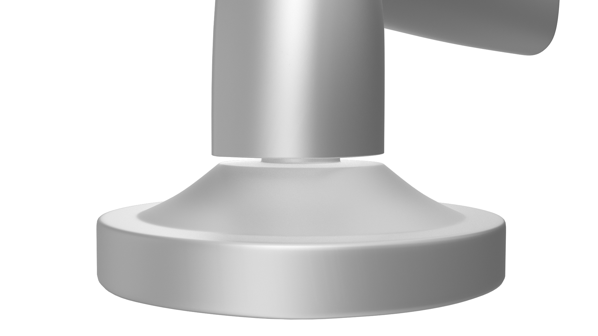 Door Handle Rotary Wave Metal 3D model