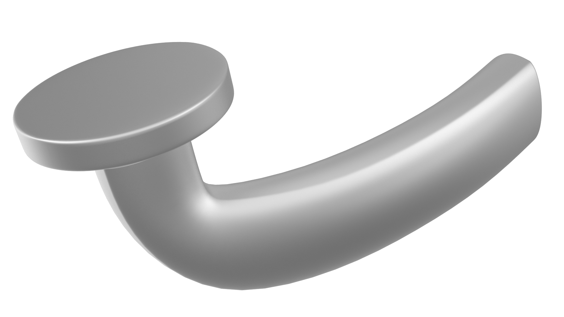 Door Handle Rotary Wave Metal 3D model