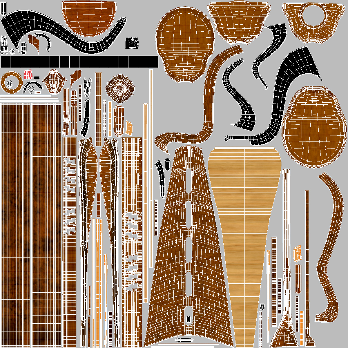 3D Pedal Harp Instrument