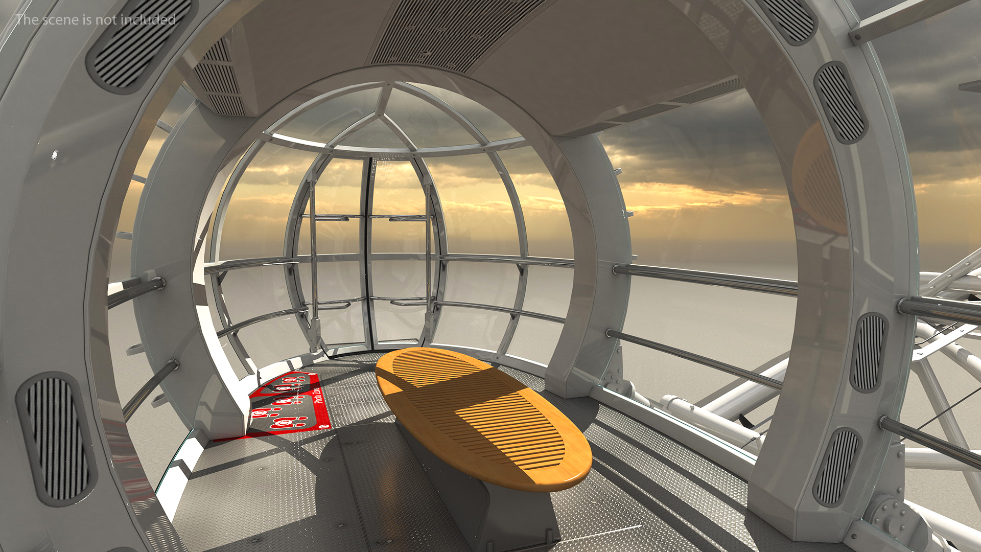 3D model Ferris Wheel Passenger Capsule