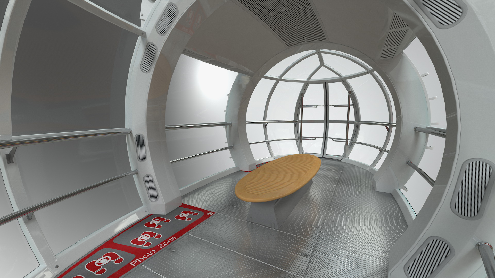 3D model Ferris Wheel Passenger Capsule