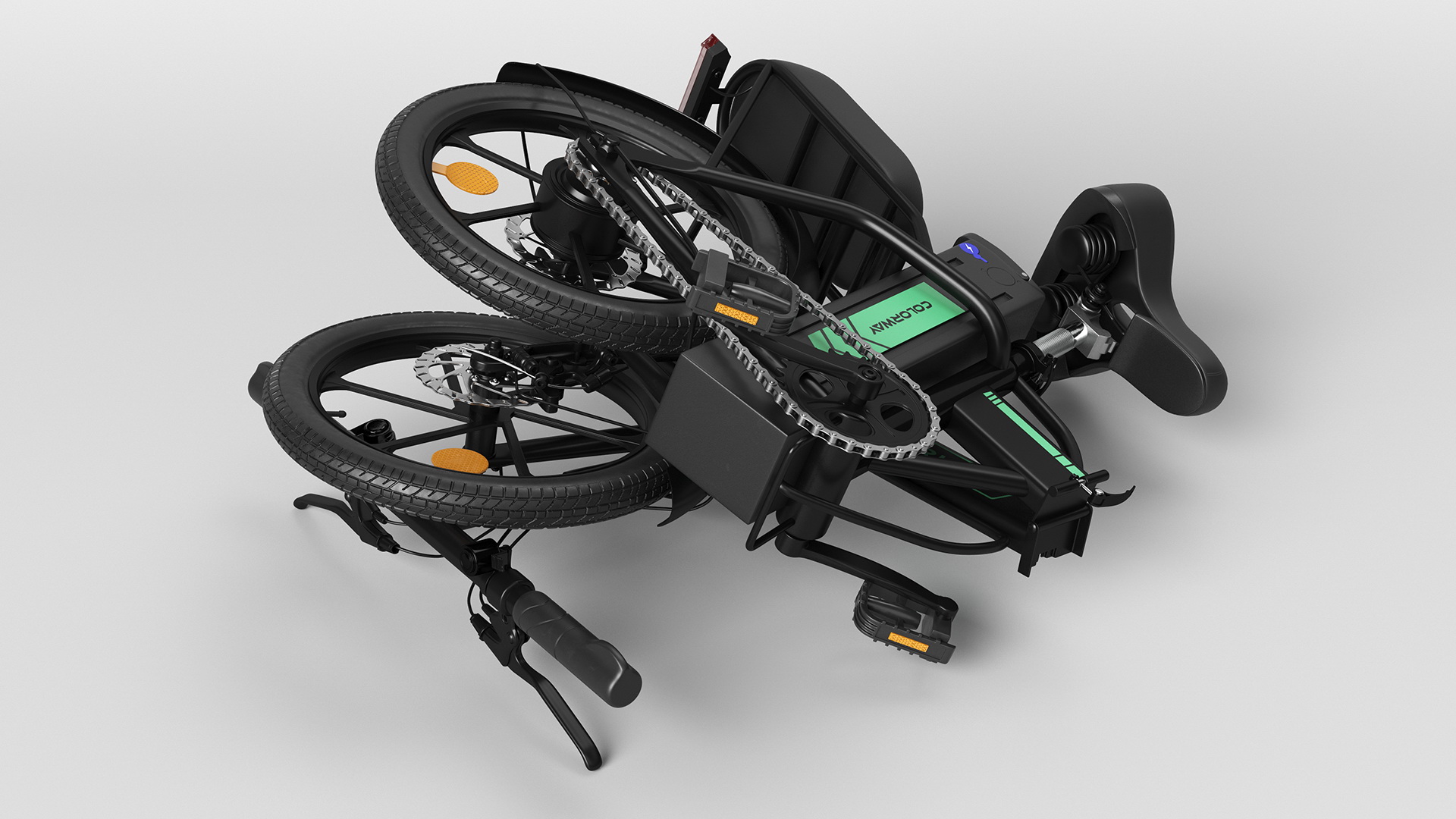 Electric Bike Colorway Black Rigged for Cinema 4D 3D model