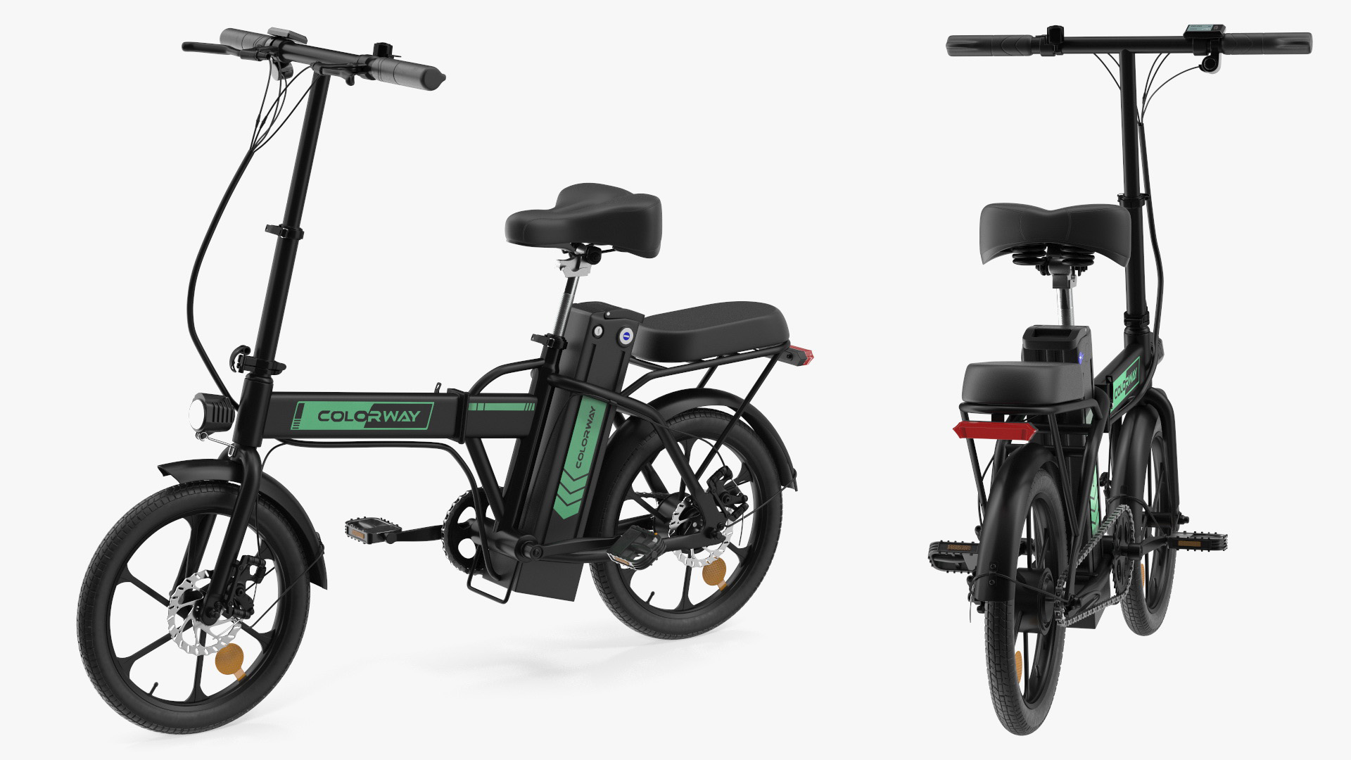 Electric Bike Colorway Black Rigged for Cinema 4D 3D model