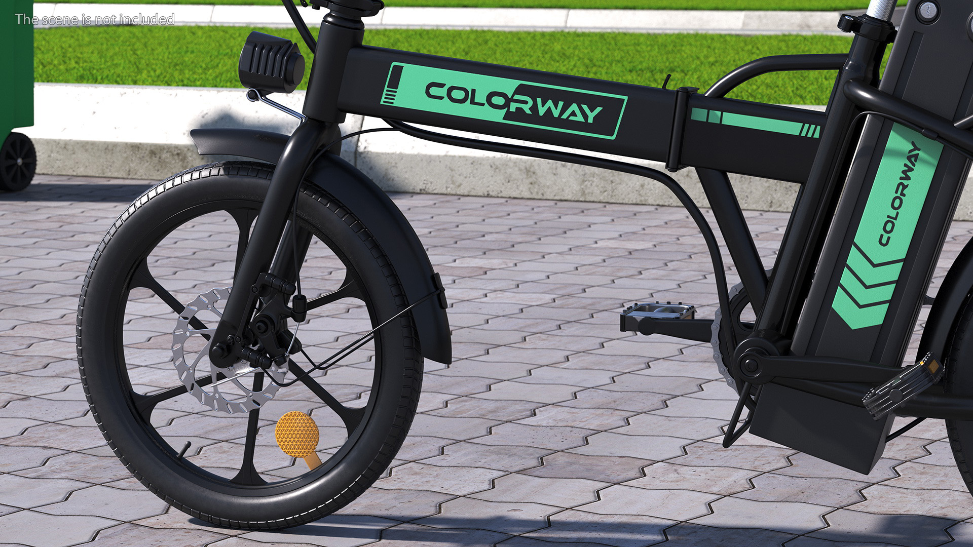 Electric Bike Colorway Black Rigged for Cinema 4D 3D model