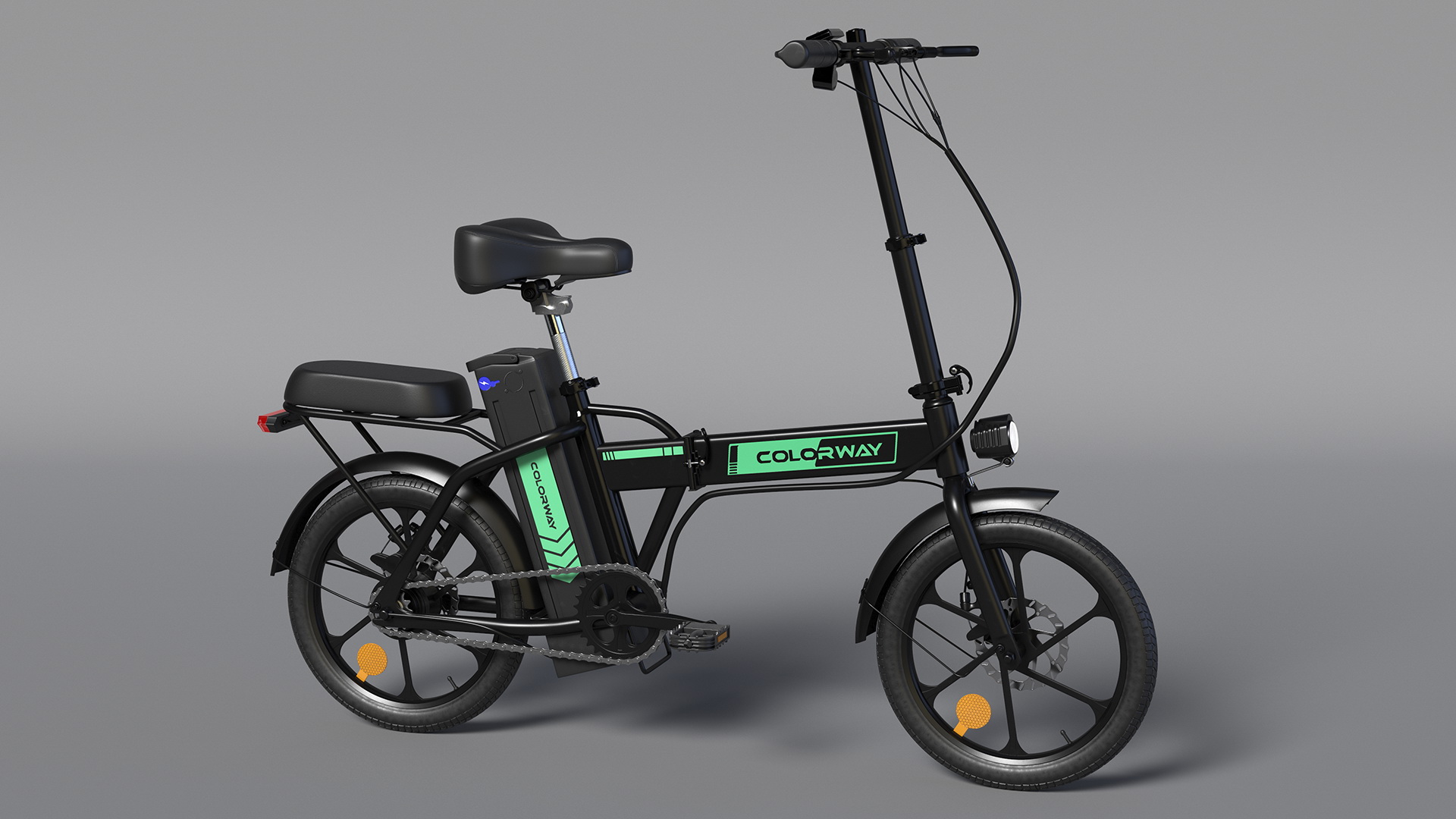 Electric Bike Colorway Black Rigged for Cinema 4D 3D model